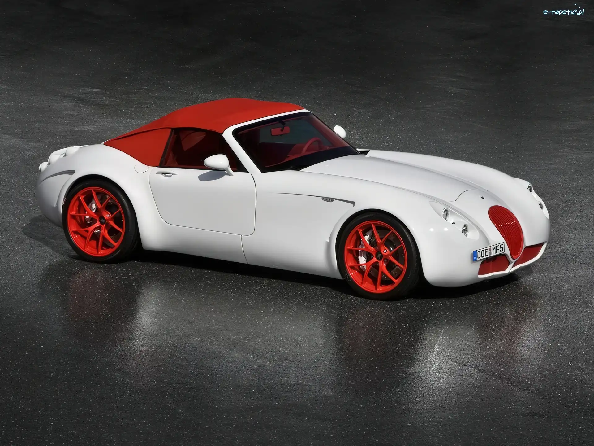 Czerwony, Alufelgi, Dach, Wiesmann MF3