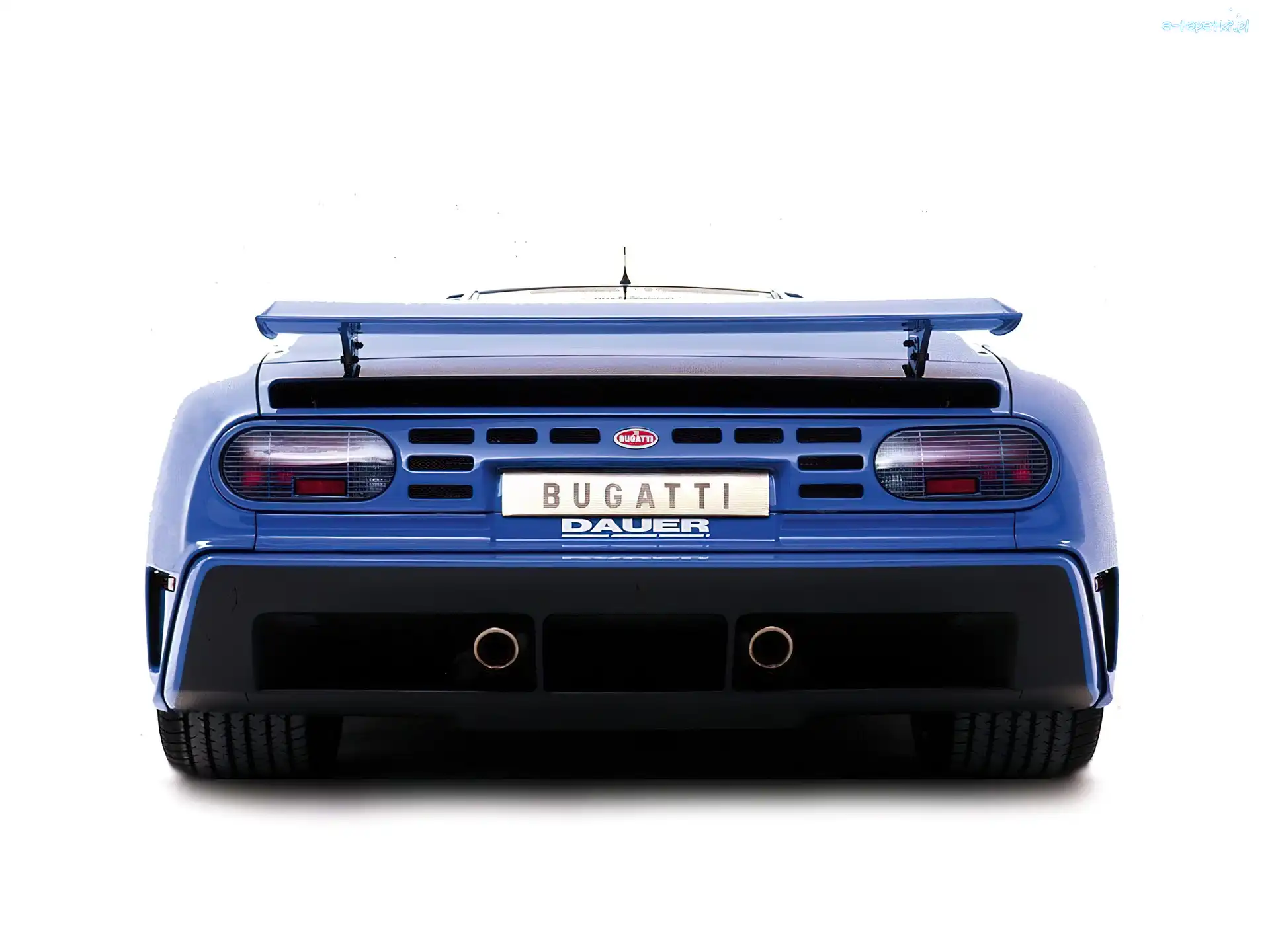 Bugatti EB 110, Tył