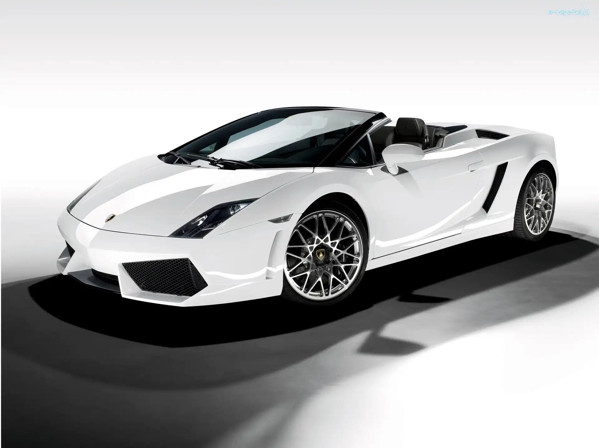 Kabriolet, Lamborghini Gallardo, Białe