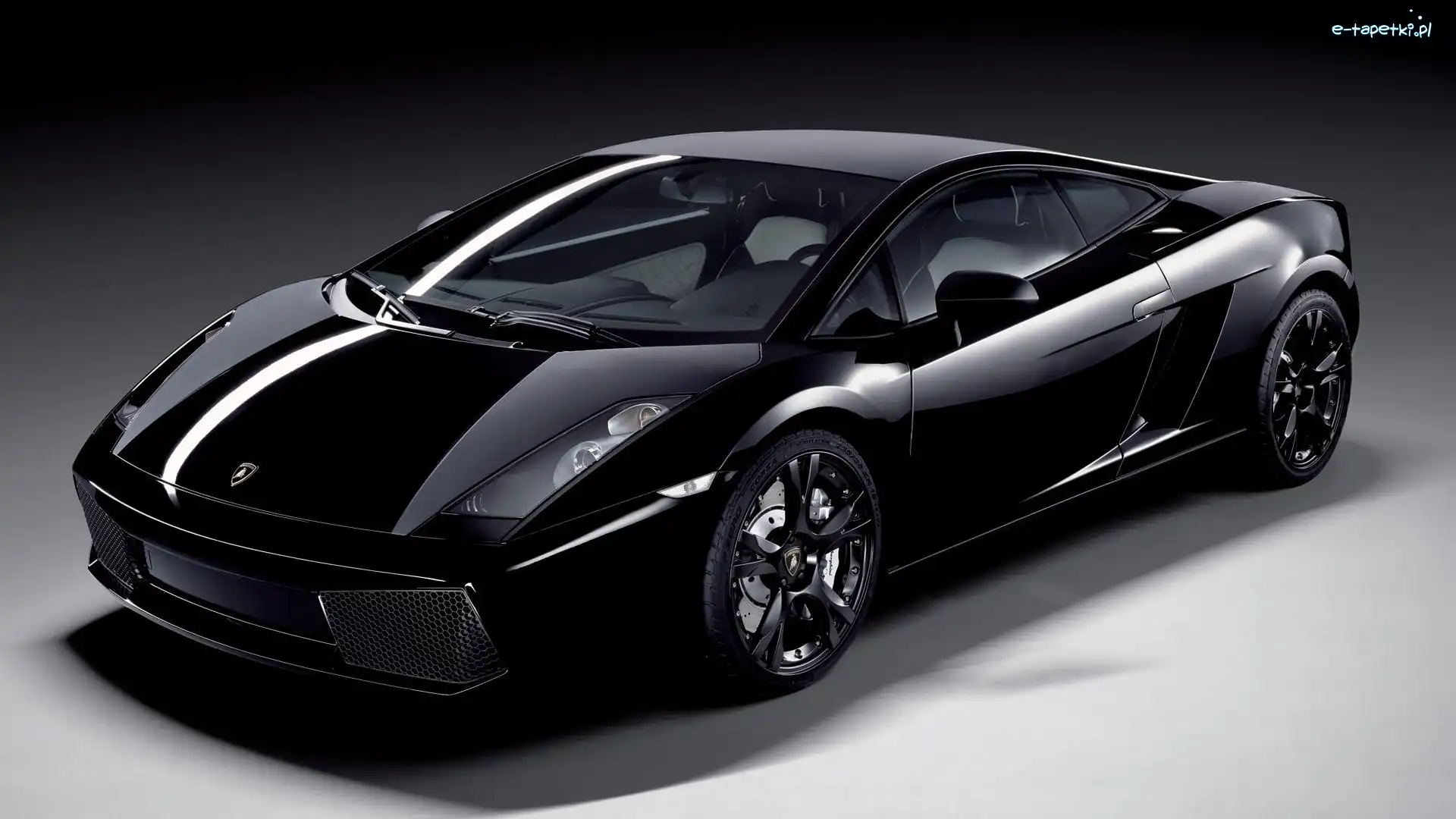 Reflektory, Lamborghini Gallardo, Czarne