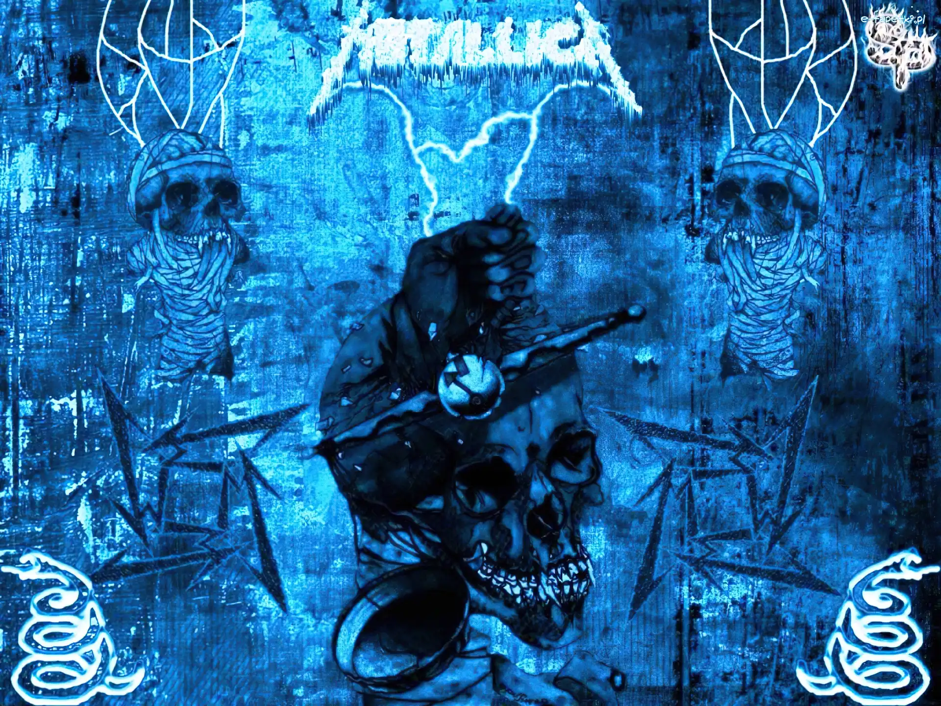 Węże, Czaszka, Metallica