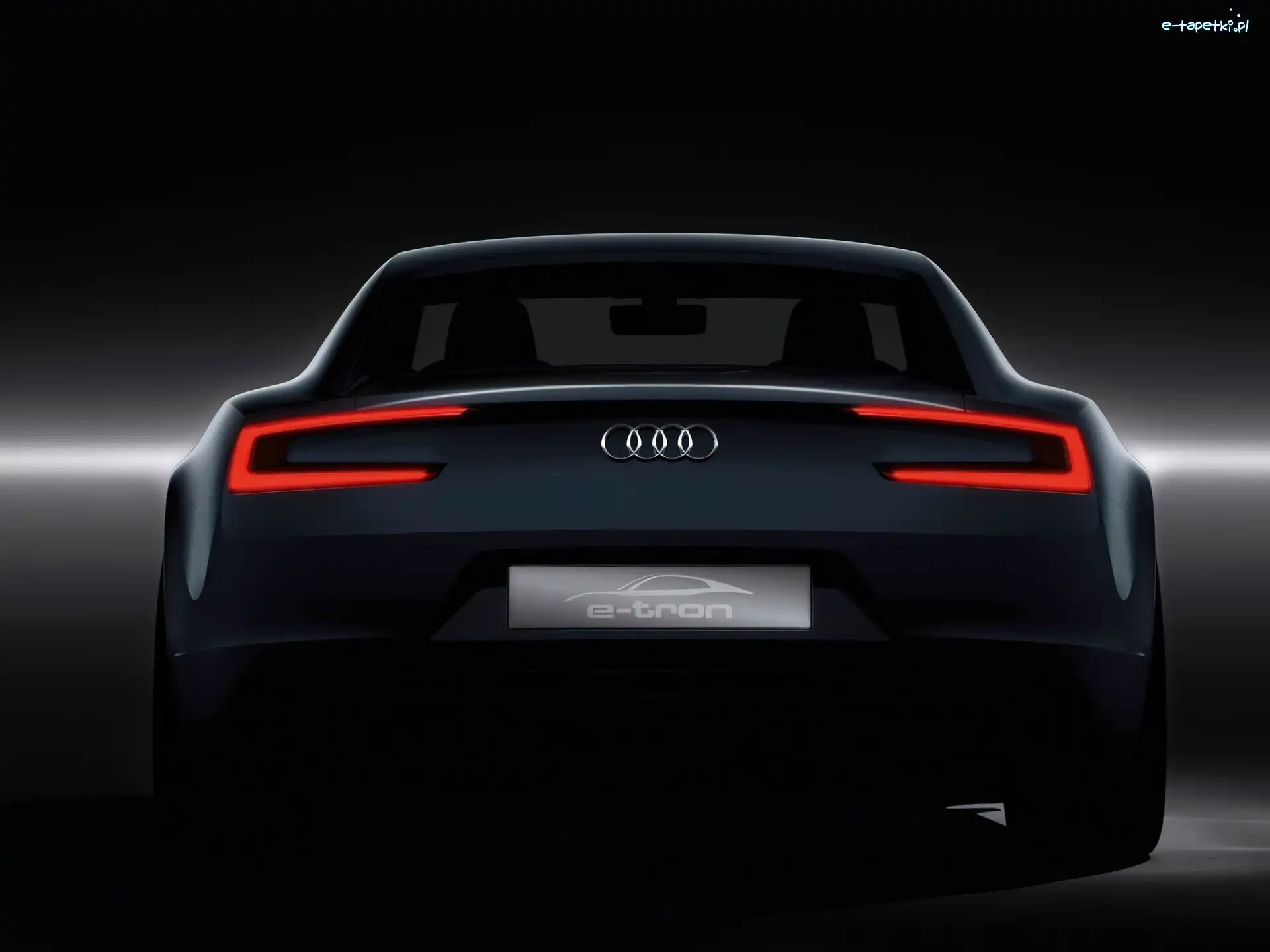 Audi e-Tron, Neonowe, Lampy, Concept