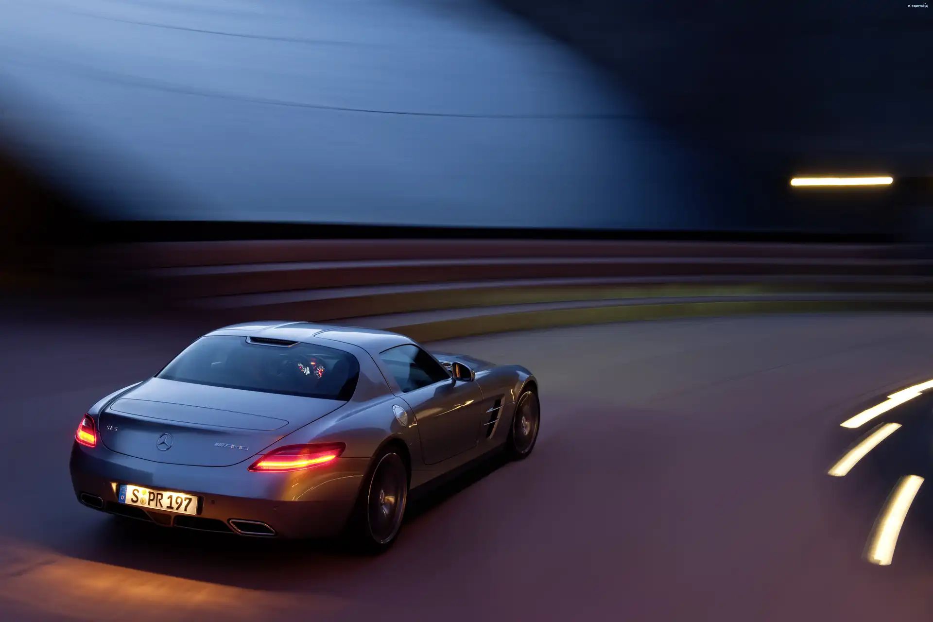 AMG, Tył, Lampy, Mercedes Benz SLS