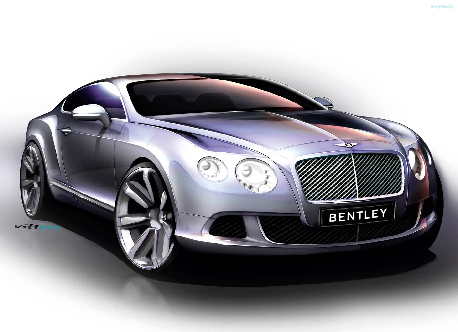 Graficzny, Projekt, Bentley Continental GT
