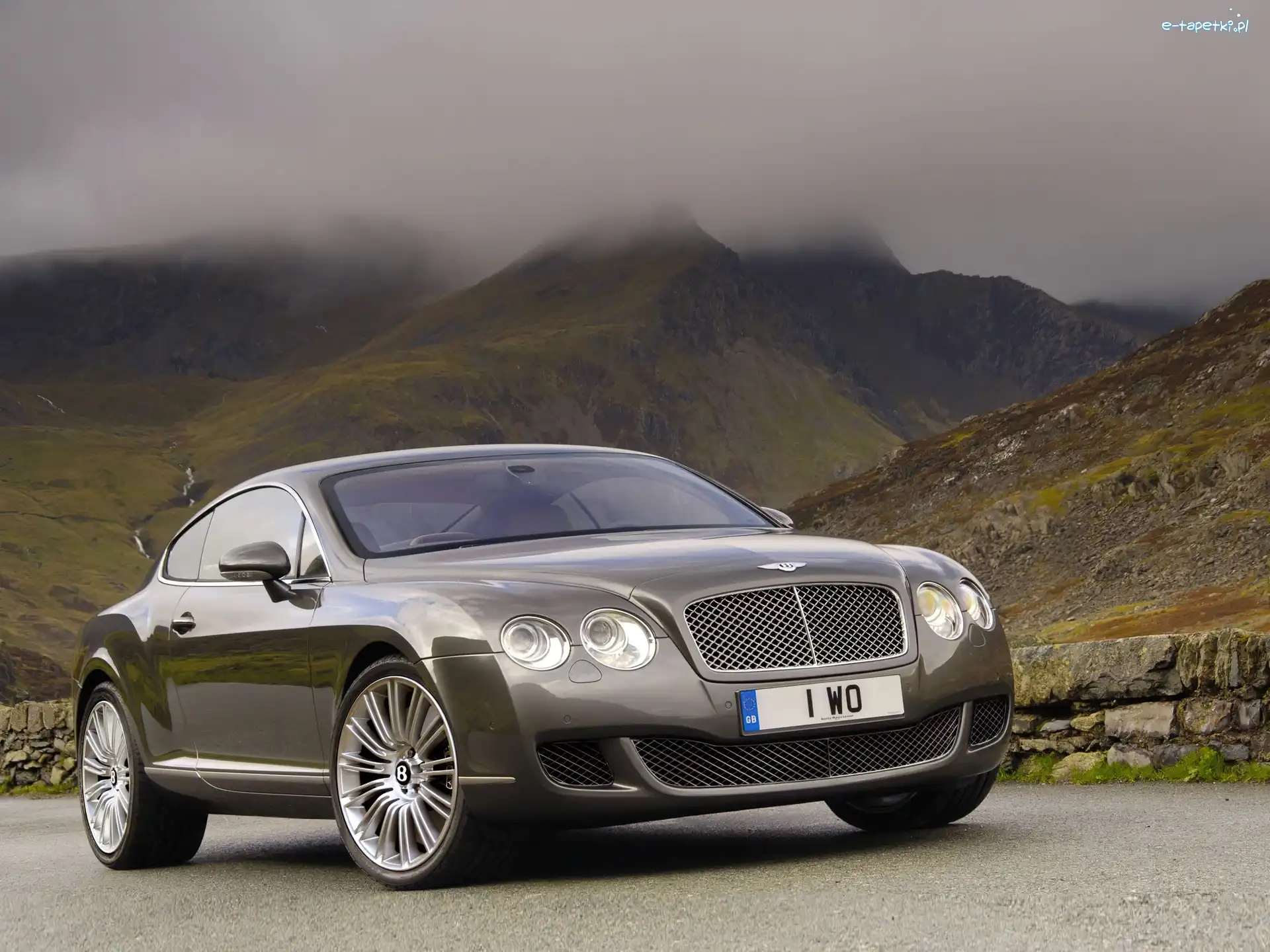 Góry, Mgła, Bentley Continental GT