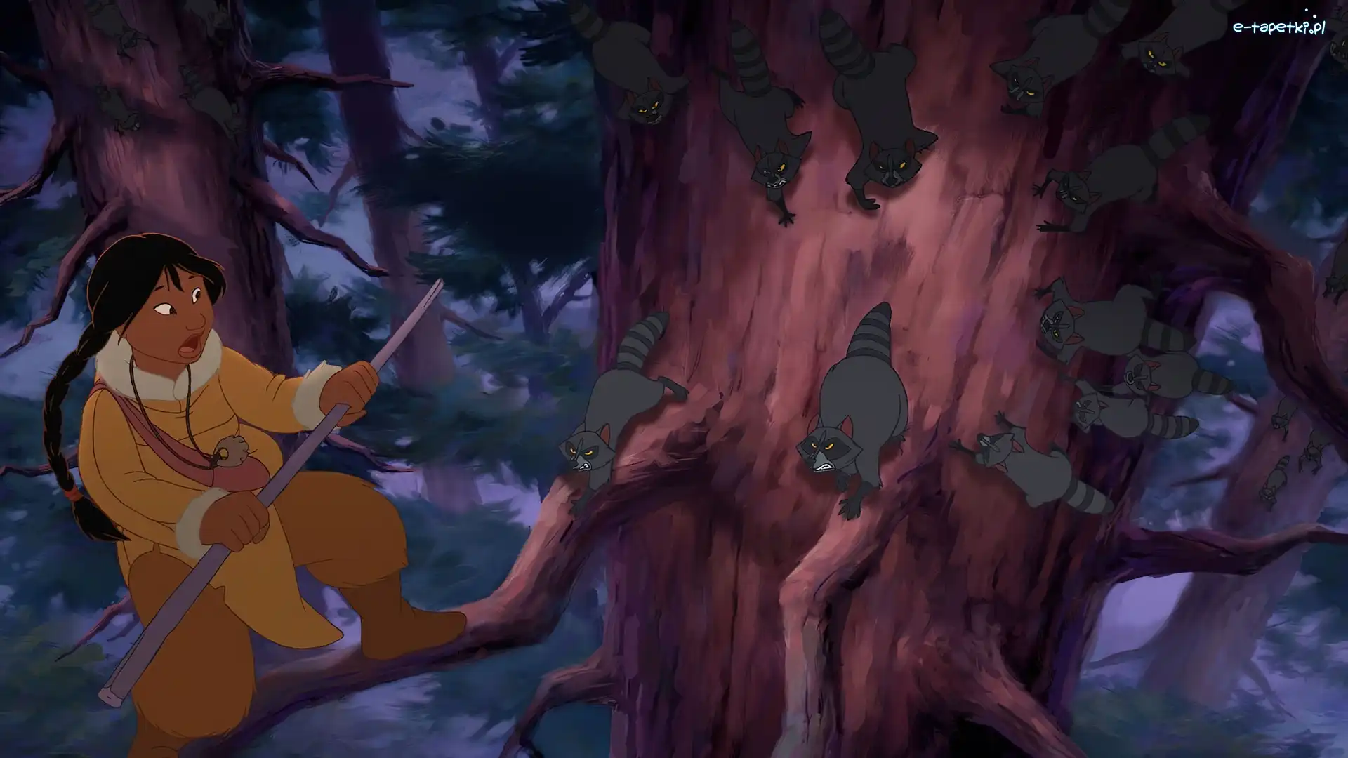 Mój brat niedźwiedź, Indianka, Brother Bear, Szopy, Drzewo