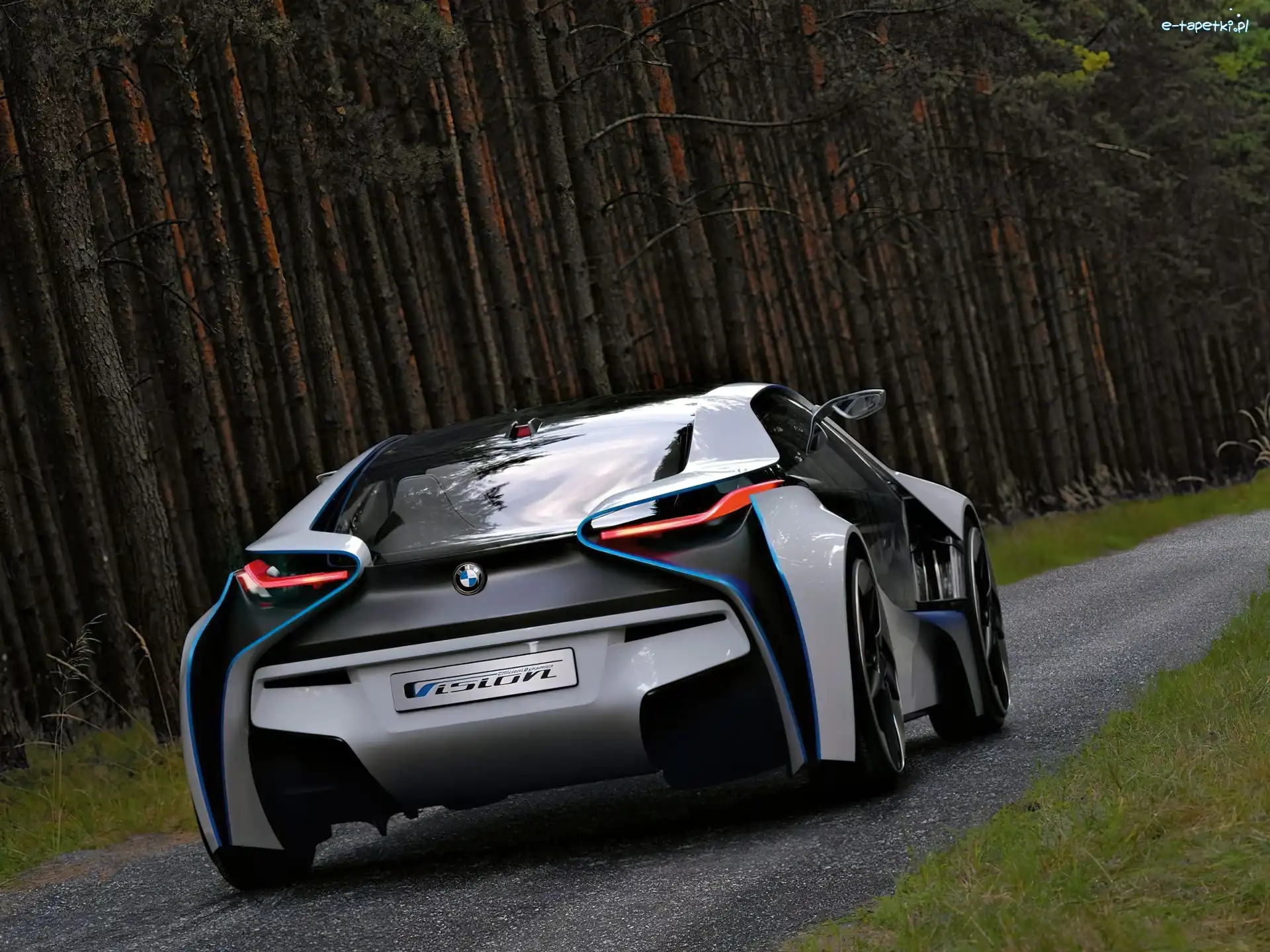 BMW i8, BMW Vision ConnectedDrive, Tył
