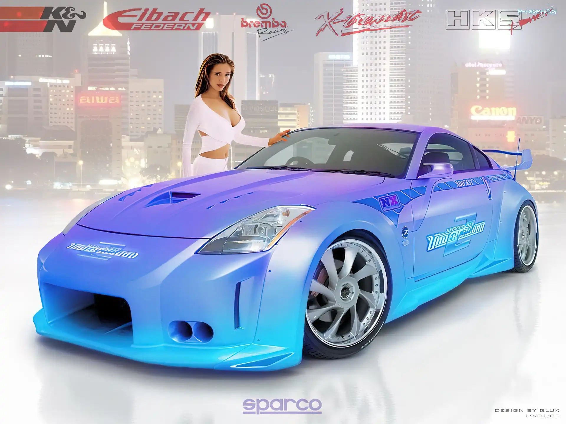 Tuning, Sparco, Kobieta, Nissan 350Z