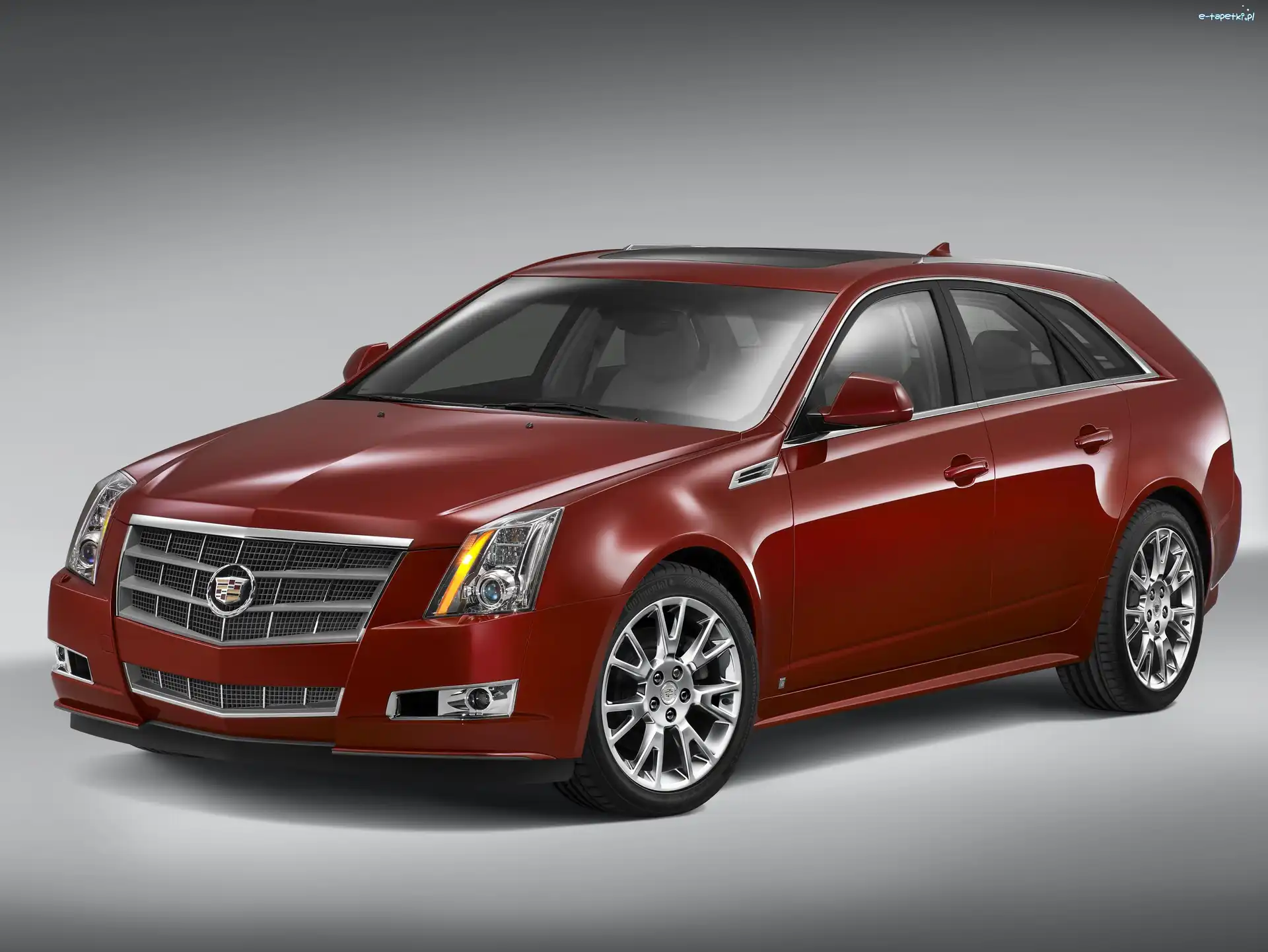 Kombi, Cadillac CTS, Czerwony
