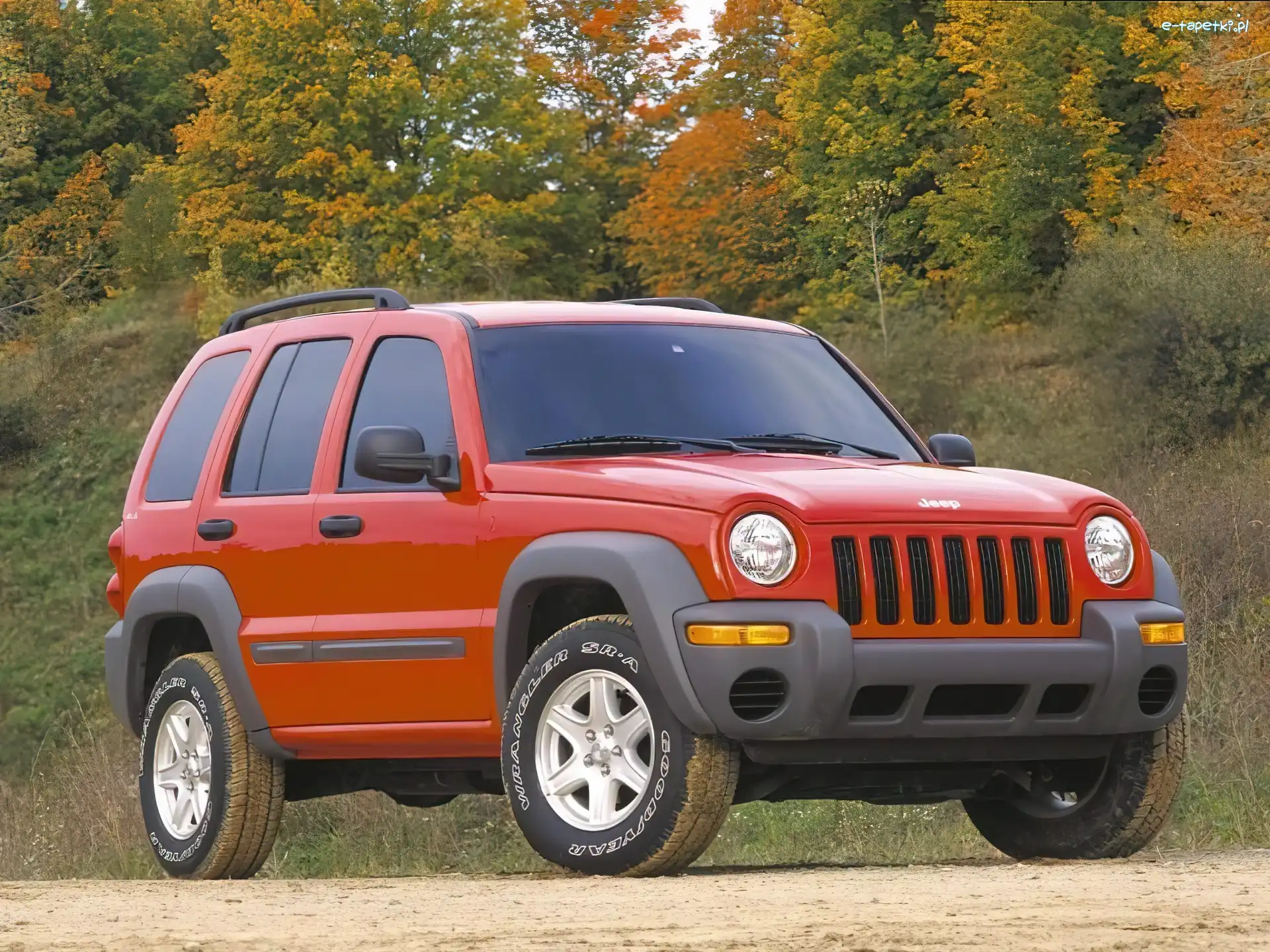 4x4, Jeep Liberty, Czerwony