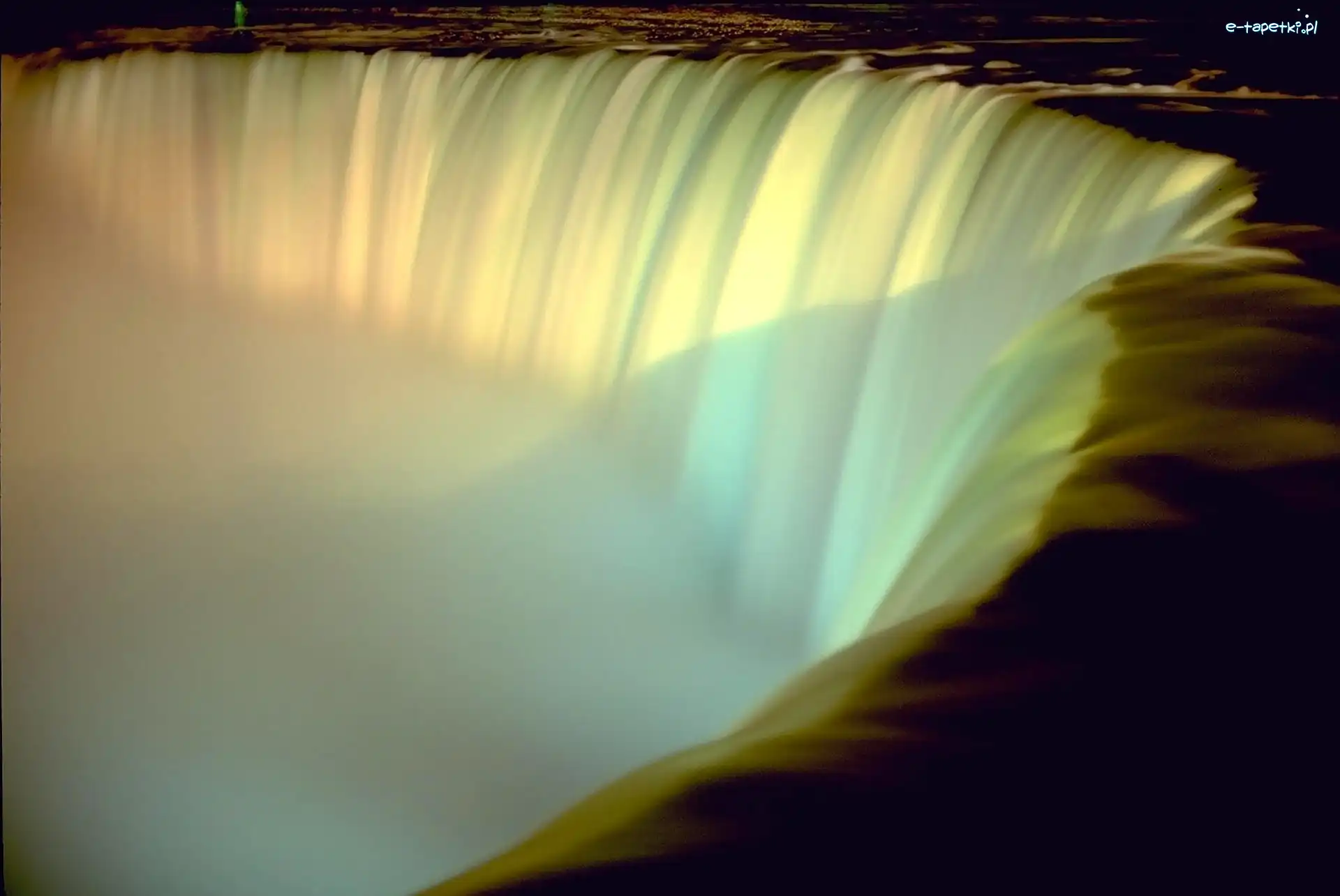 Niagara, Horsehoe, Kanadyjska, Woda, Spieniona