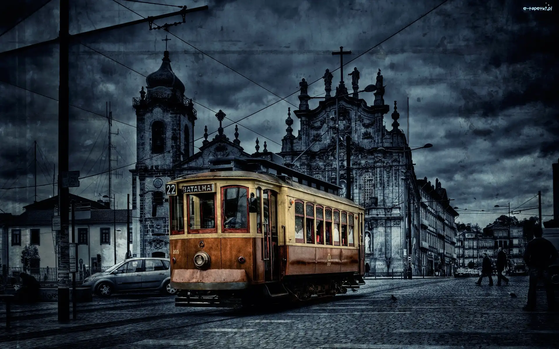 Miasto, Tramwaj, Zabytkowy, Stare