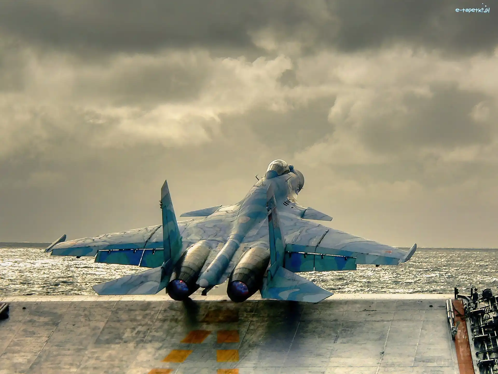 Z, SU-33 Flanker, Lotniskowca, Start