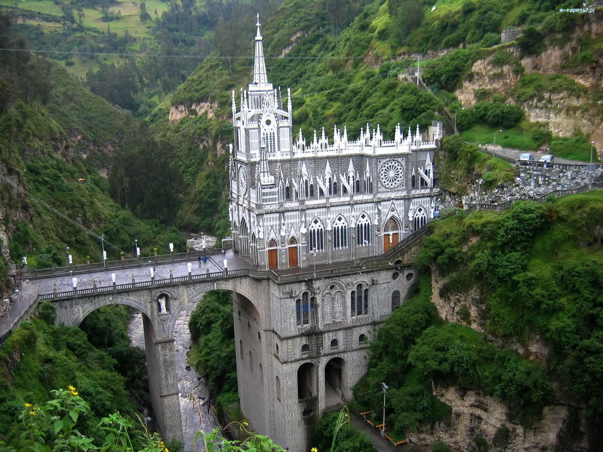 Las Lajas Sanctuary, Pasto, Kolumbia