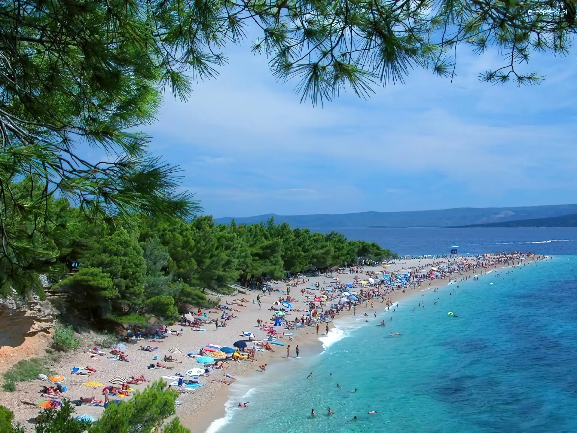 Turyści, Plaża
