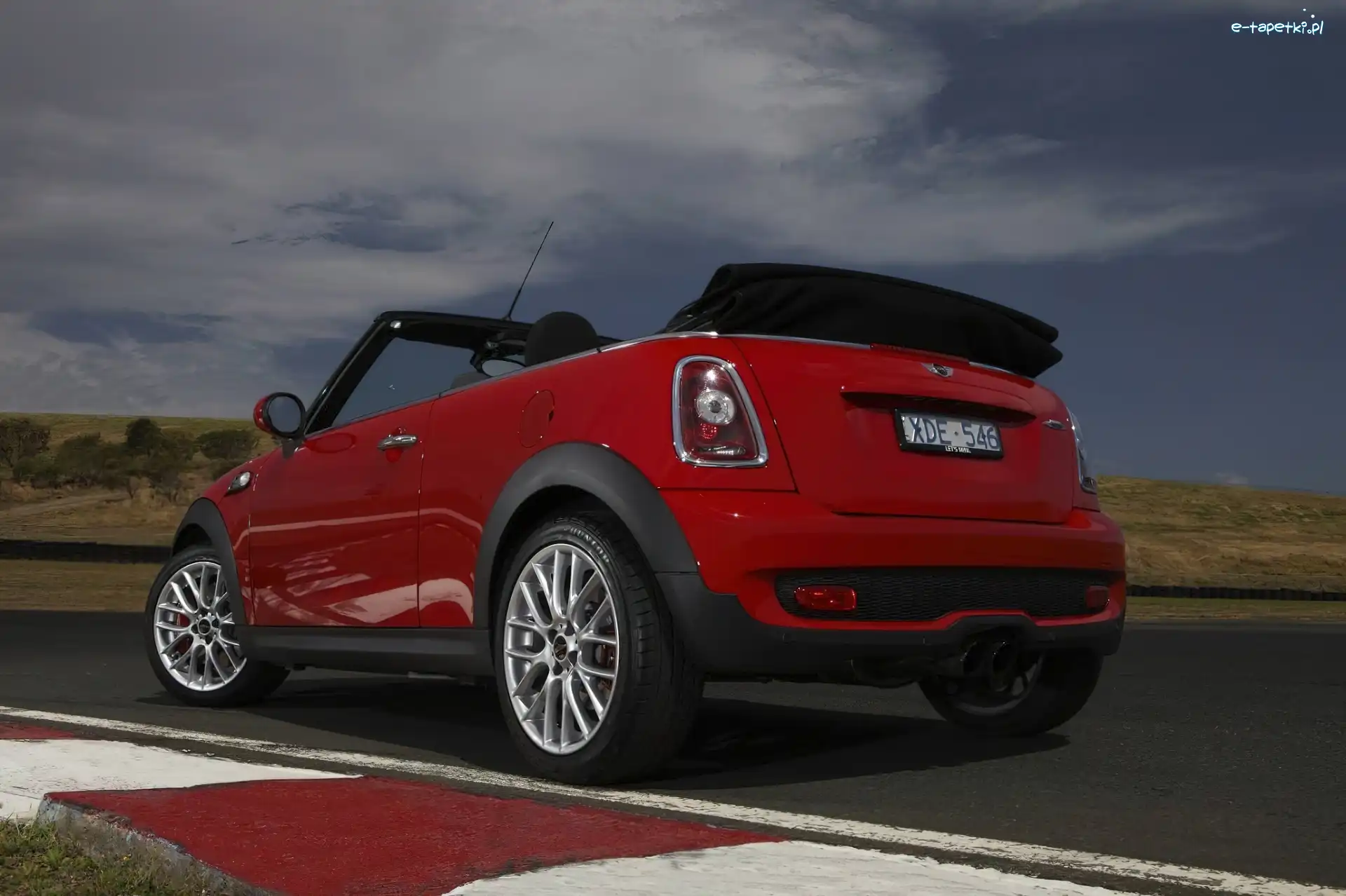 Mini Cabrio, Bagażnika, Klapa, Czerwony