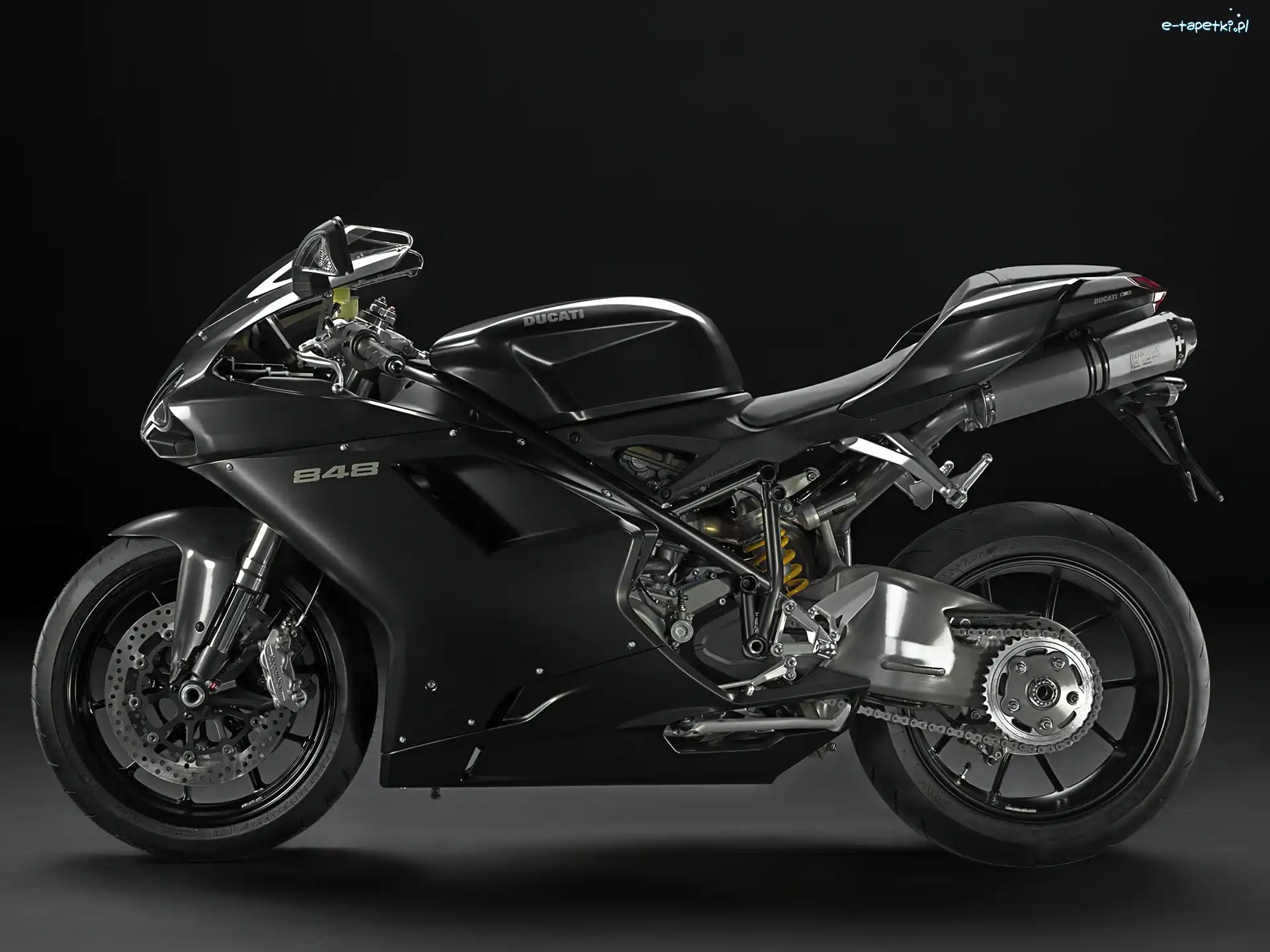 Ducati 848, Wahacz, Aluminiowy, Czarne