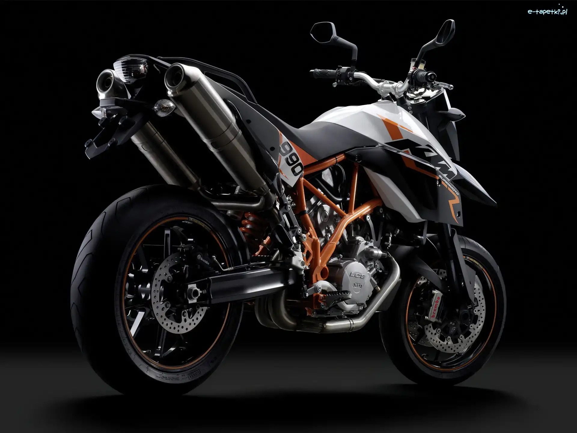 Dwie, Wydechowe, Rury, KTM 990 Supermoto
