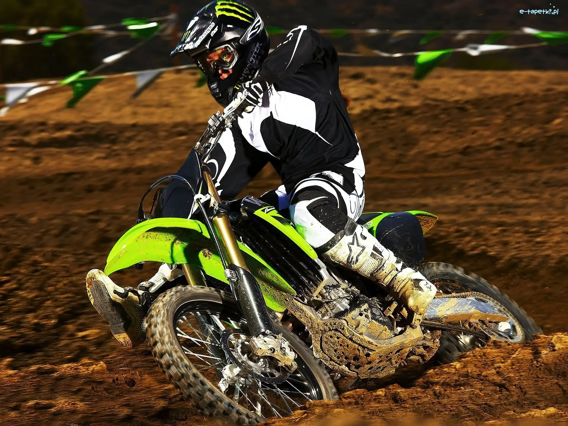 Błoto, Kawasaki KX250F, Cross