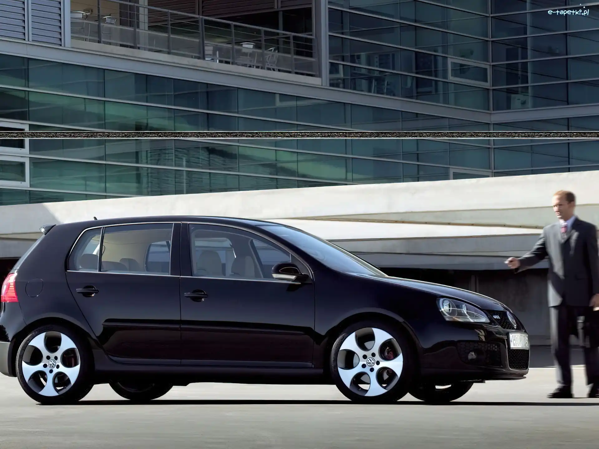 Czarny, Alufelgi, Volkswagen Golf 5