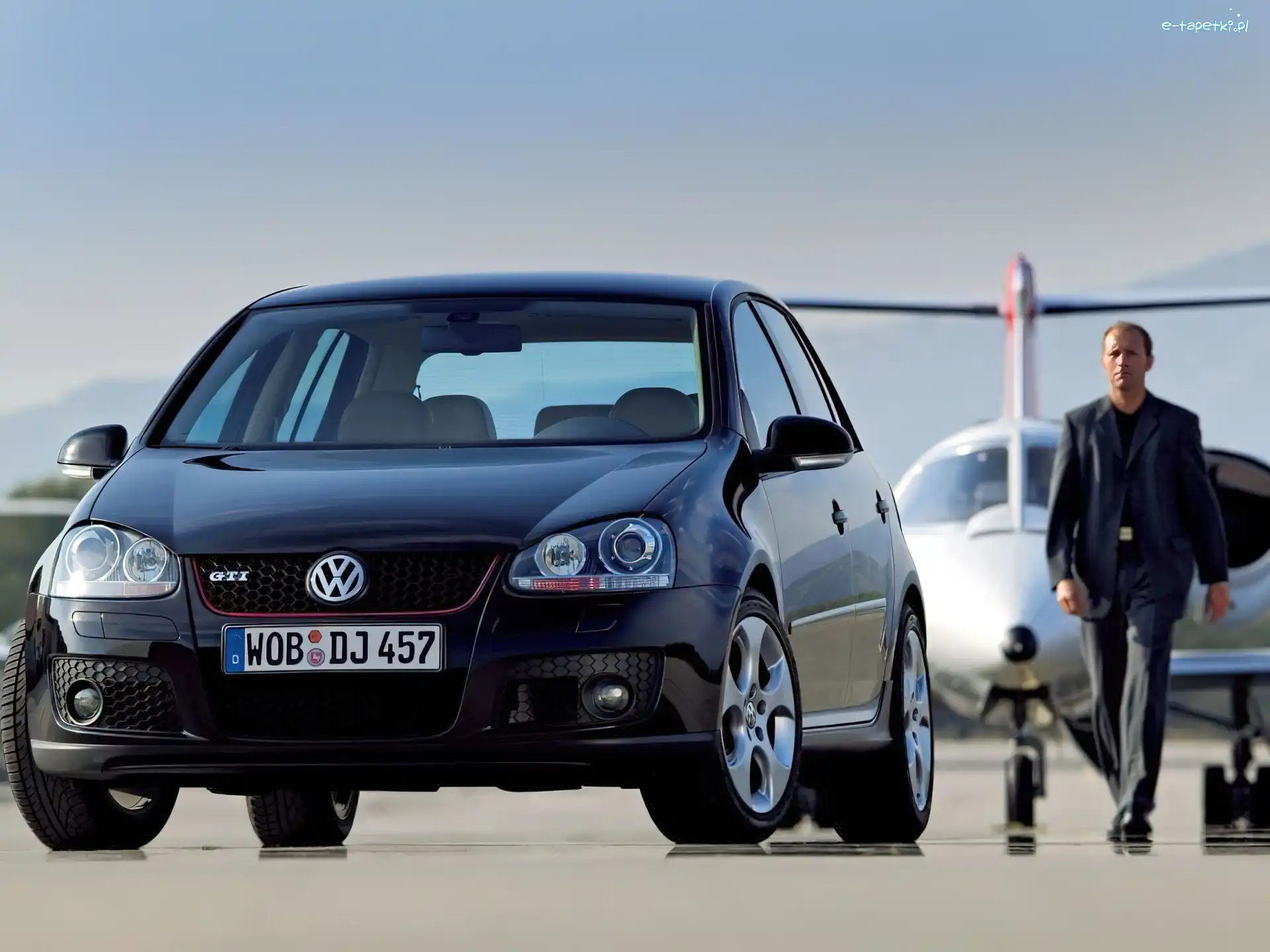 Czarny, GTI, Volkswagen Golf 5