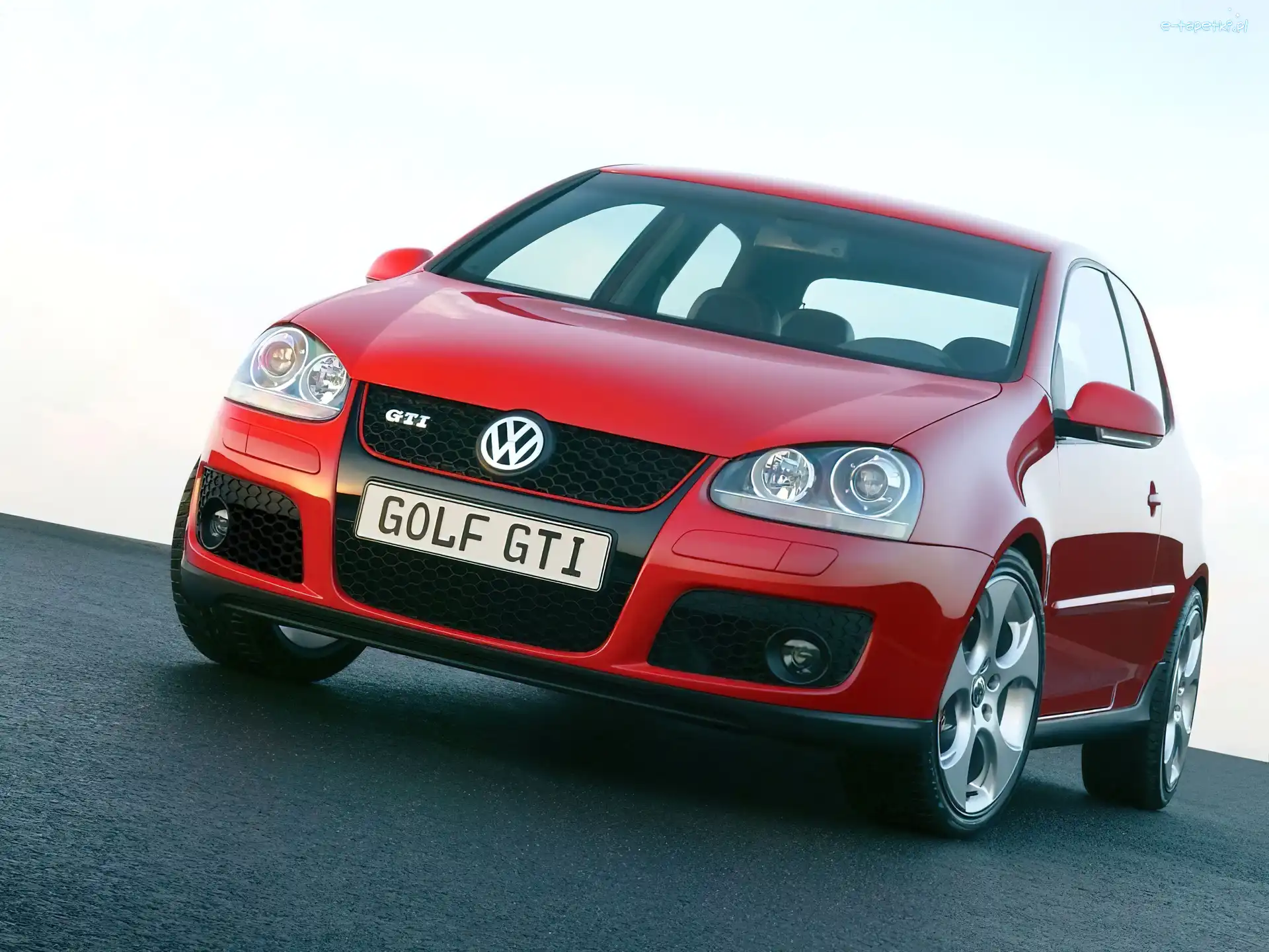 Czerwony, GTI, Volkswagen Golf 5