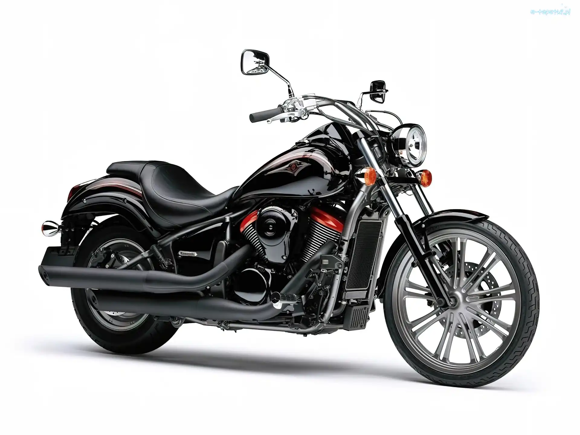 Mat, Czarny, Kawasaki VN 900