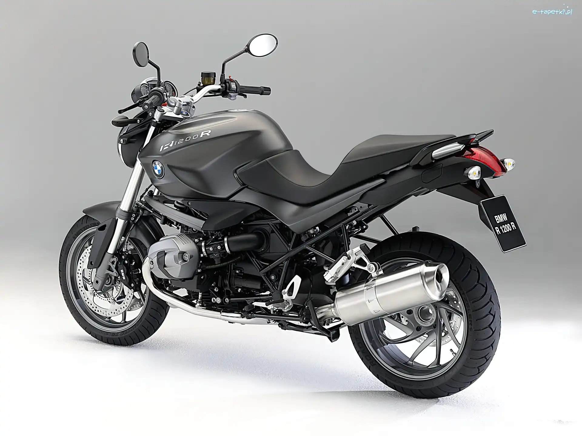 BMW R1200R, Wydechowa, Rura, Czarne