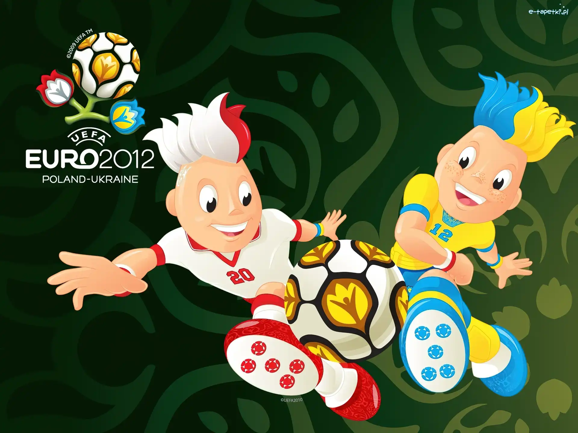 Maskotki, Euro 2012