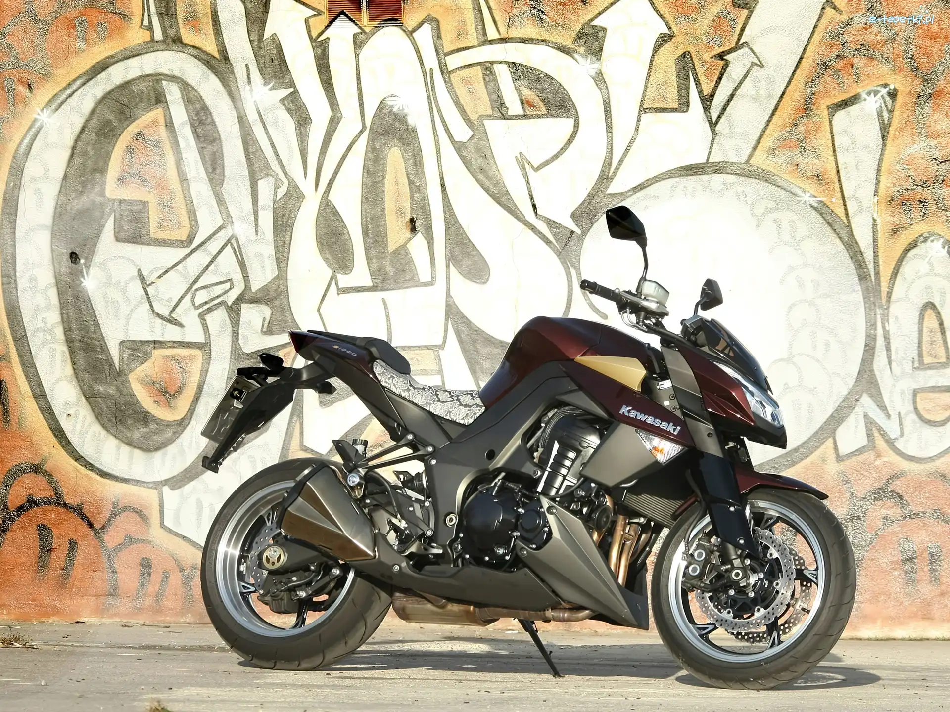 Graffiti, Silnika, Blok, Kawasaki Z1000