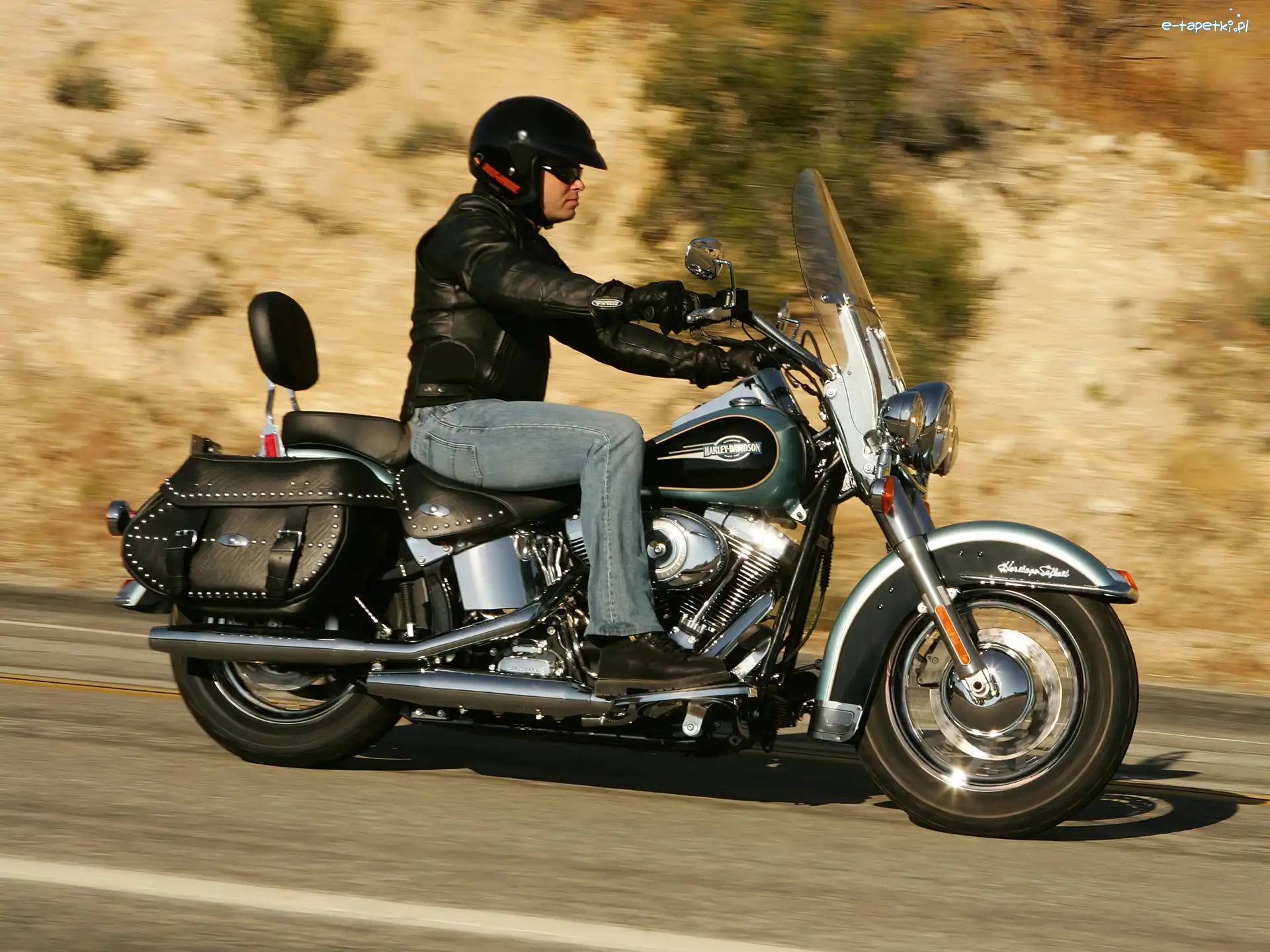 Sakwy, Skórzane, Harley-Davidson Softail Heritage