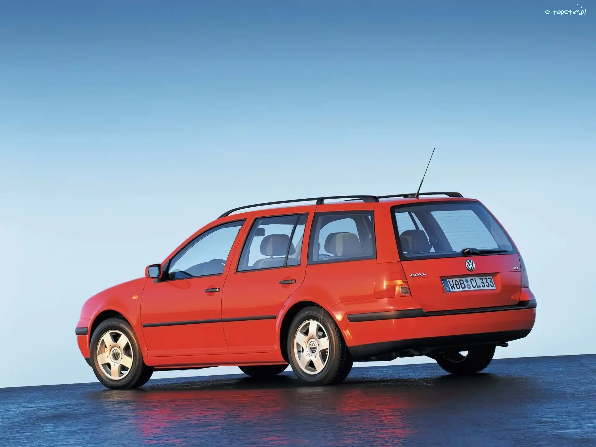 Kombi, Czerwony, Golf 4