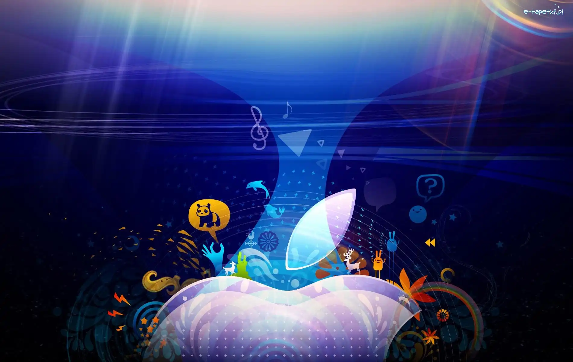 Wodą, Pod, Apple