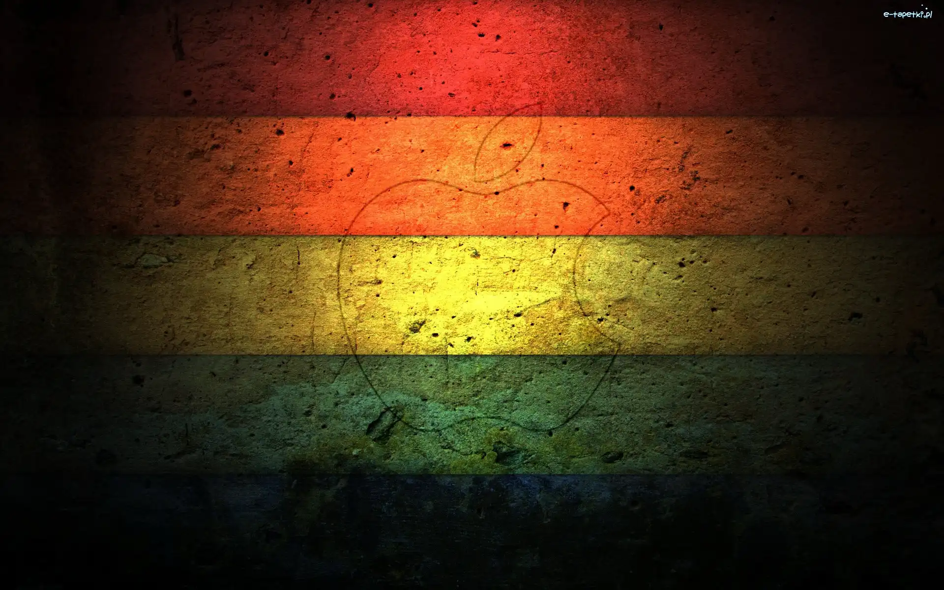 Apple, Logo, Rasta