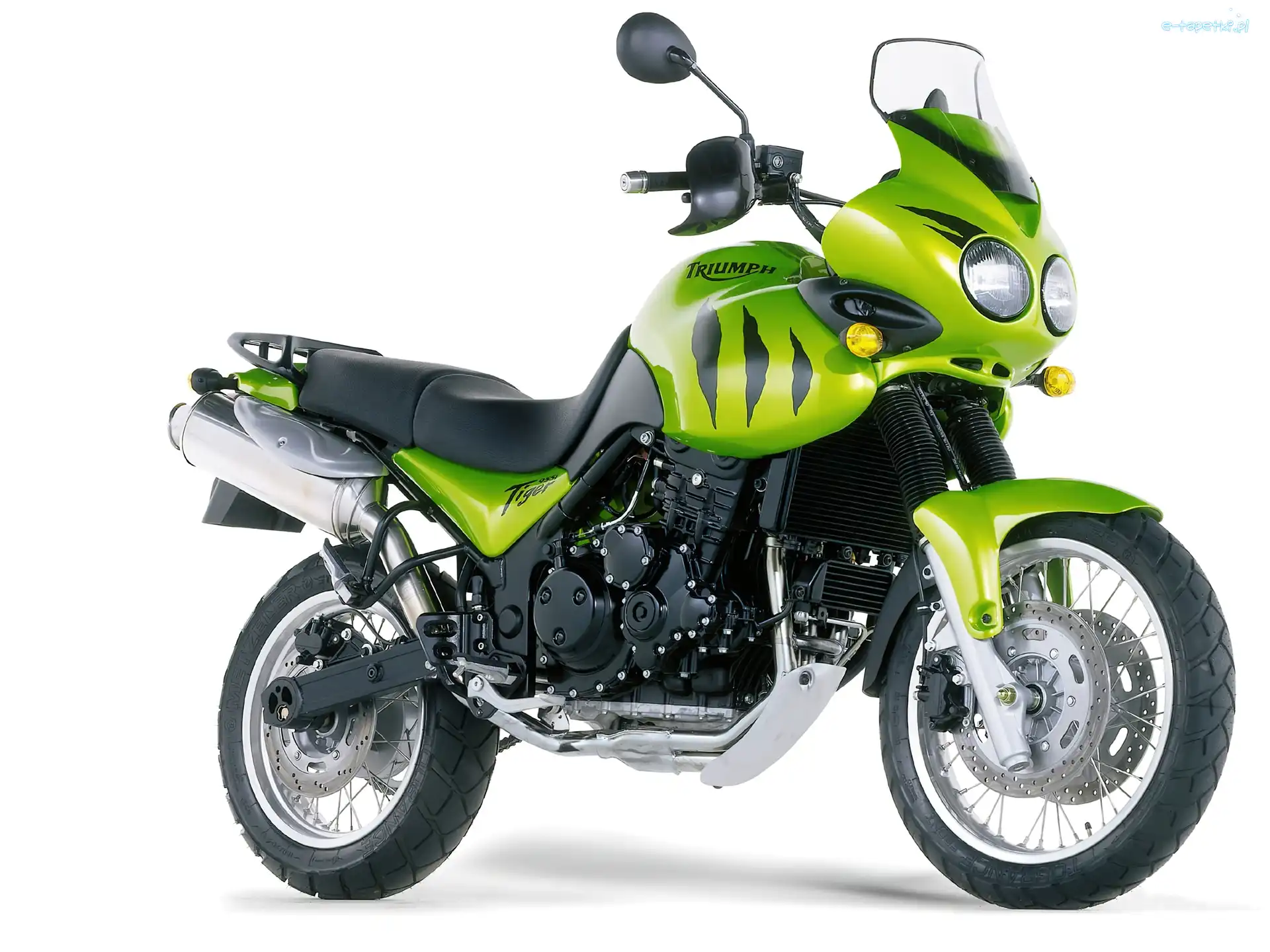 Szyba, Triumph Tiger 955i, Zielony