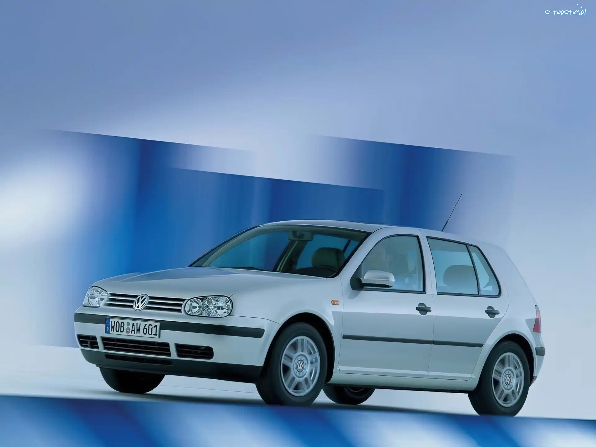 Srebrny, Volkswagen Golf 4