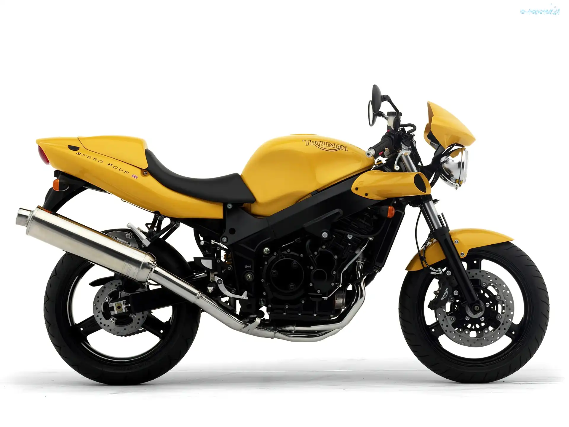 Czarny, Silnika, Blok, Triumph Speed Four