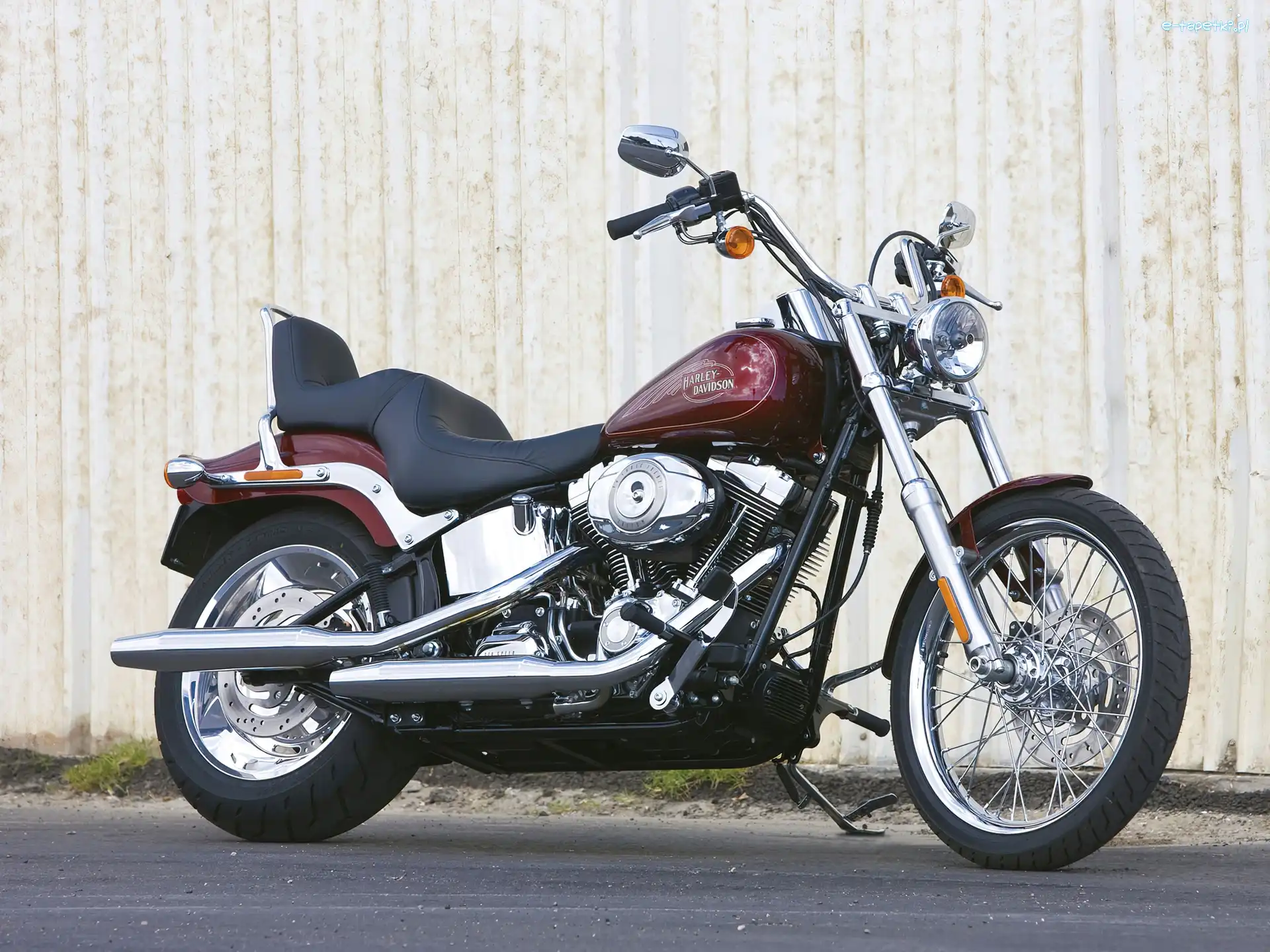 Rama, Stalowa, Harley Davidson Softail Custom