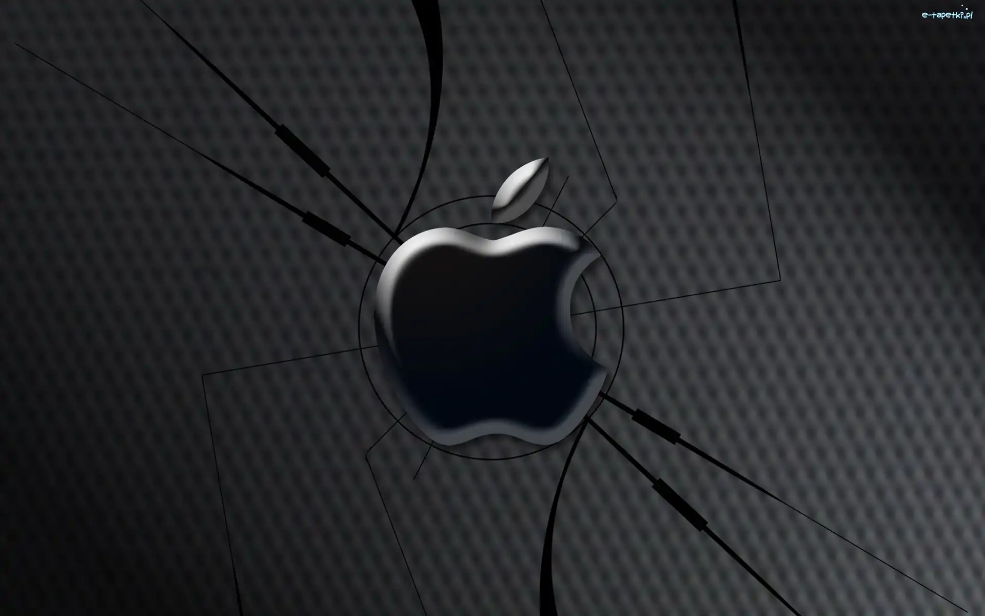 Logo, Tło, Czarne, Apple