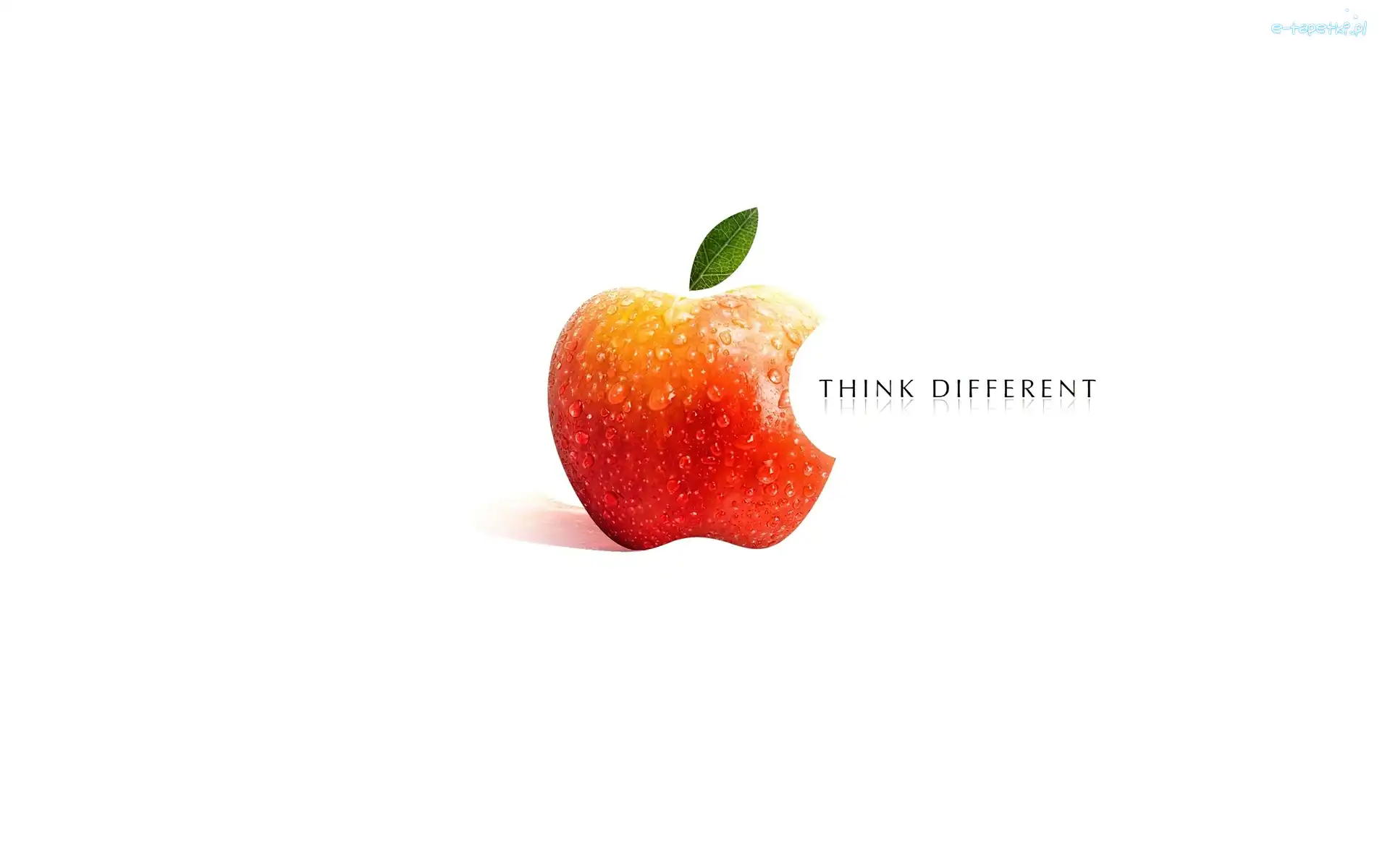 Jabłko, Apple, Logo, Nadgryzione
