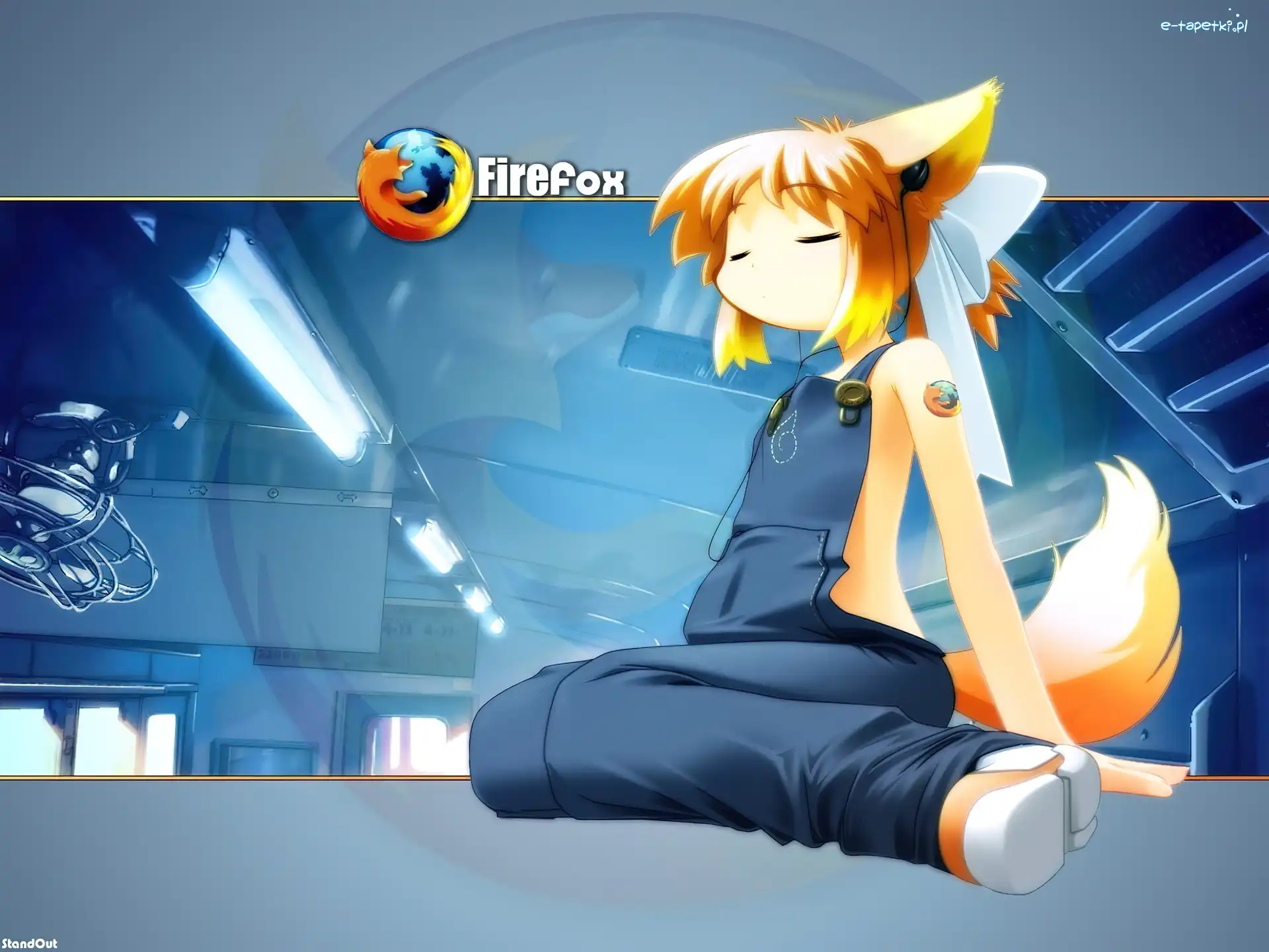 Lis, Dziewczynka, Firefox