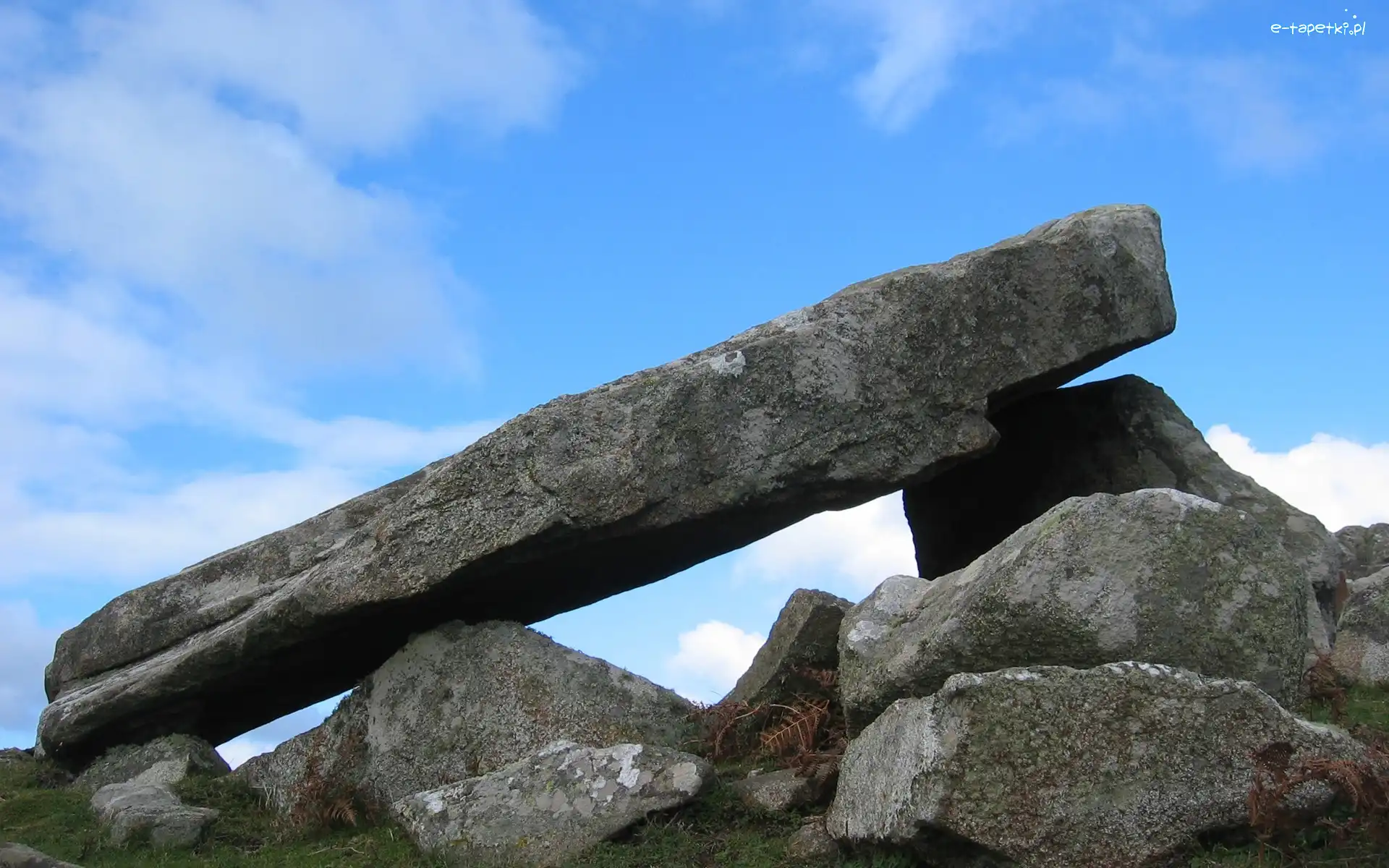 Wielka, Walia, Brytania, Dolmen Carreg, Ruiny