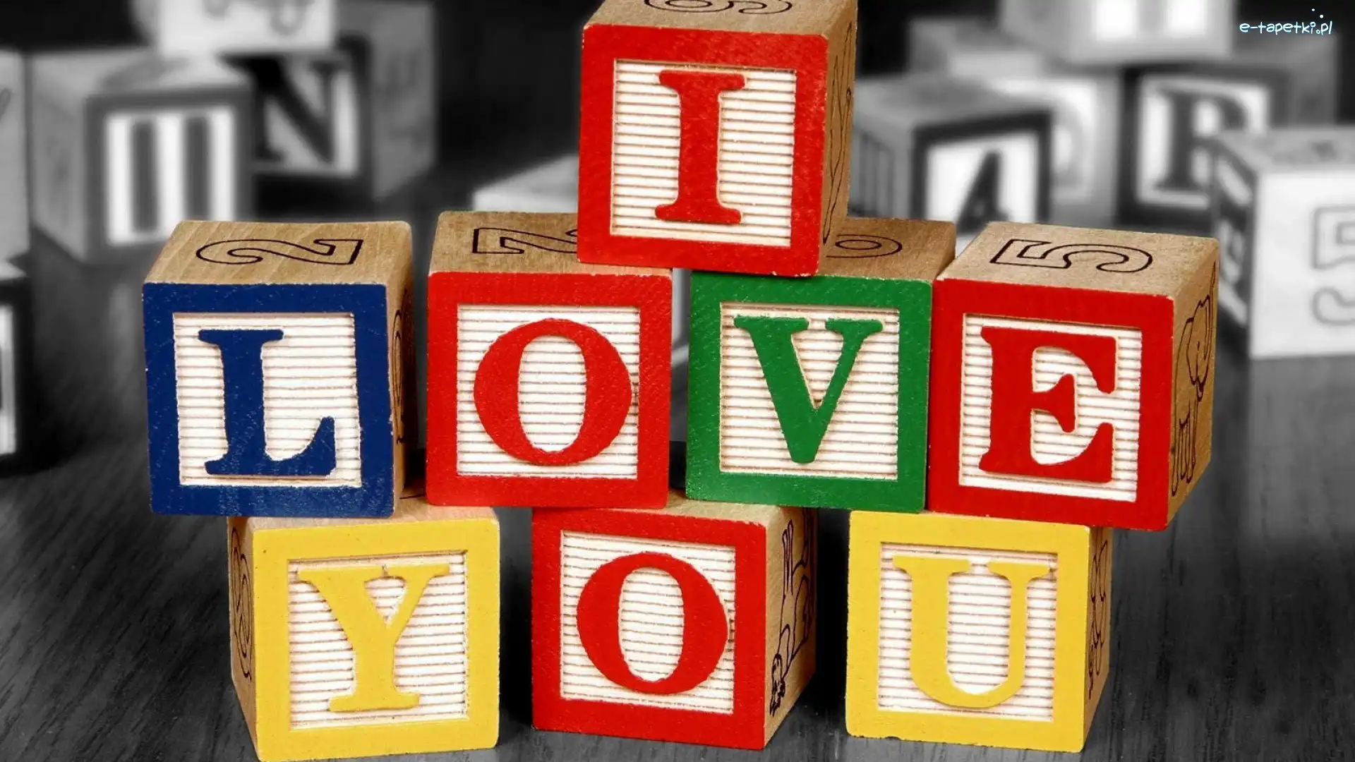 Wyznanie, Klocki, I Love You, Walentynki