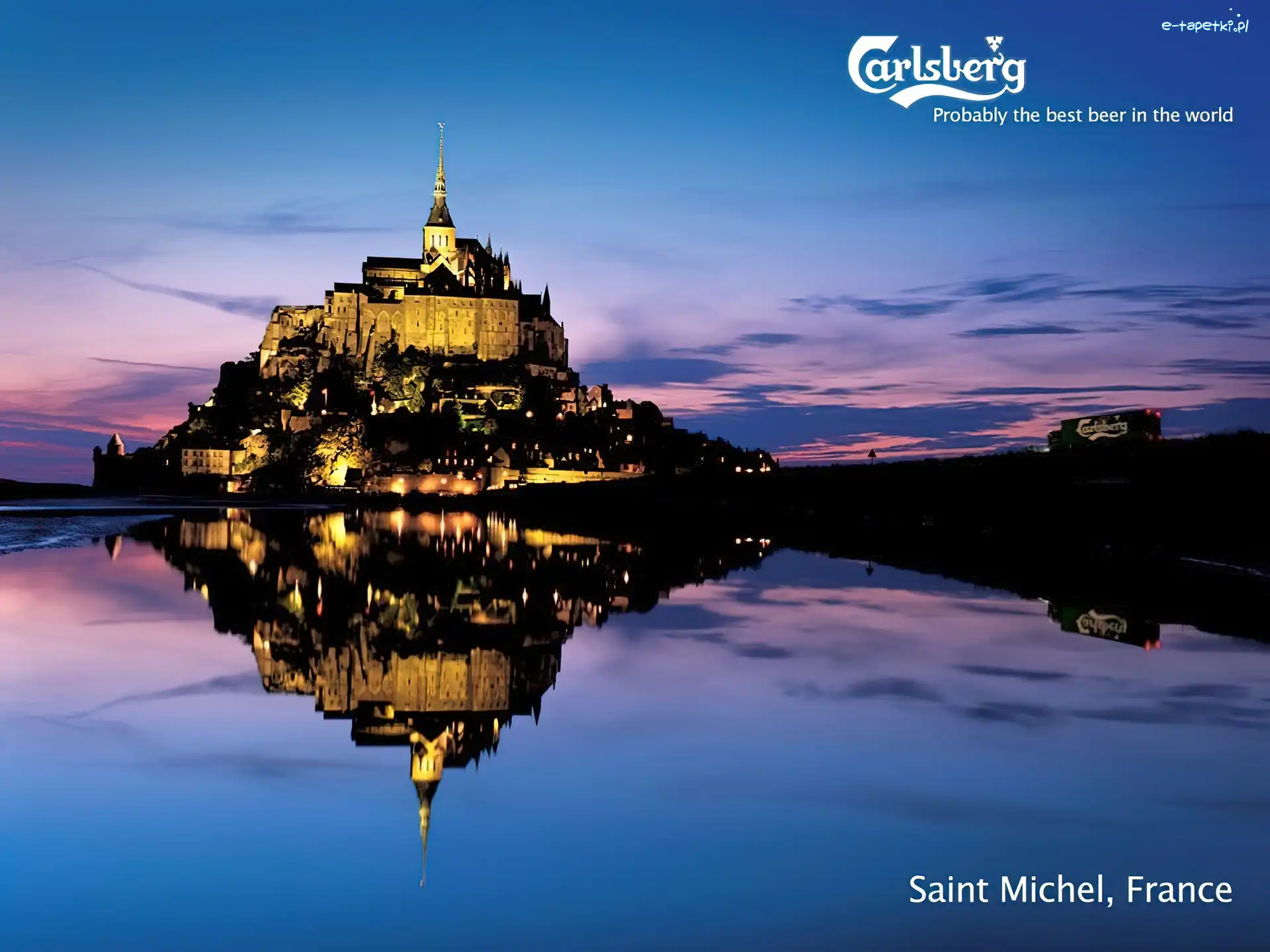 Saint Michel, Dostawa, Zamek, Francja, Calsberg, Piwo