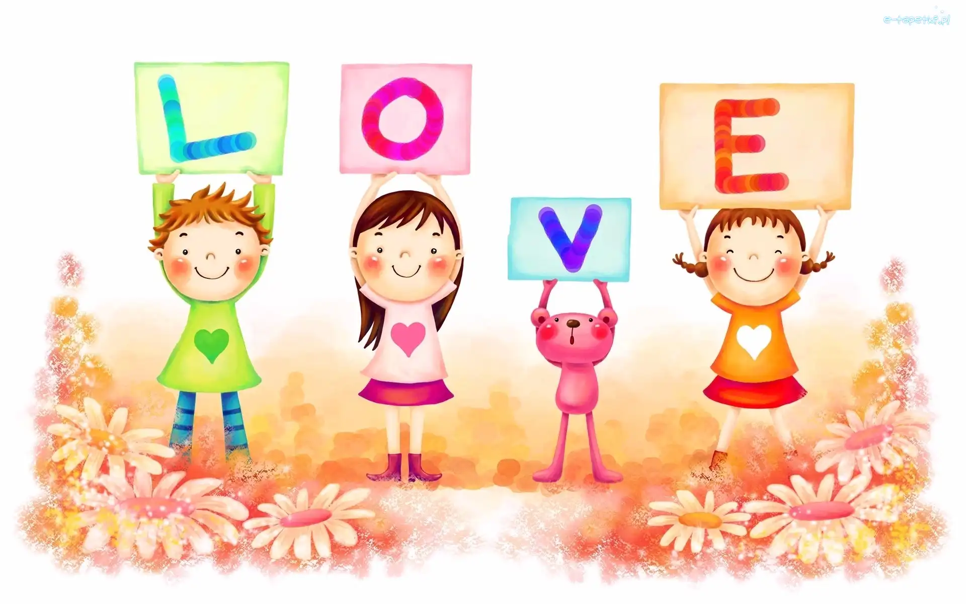 Love, Napis, Dzieci