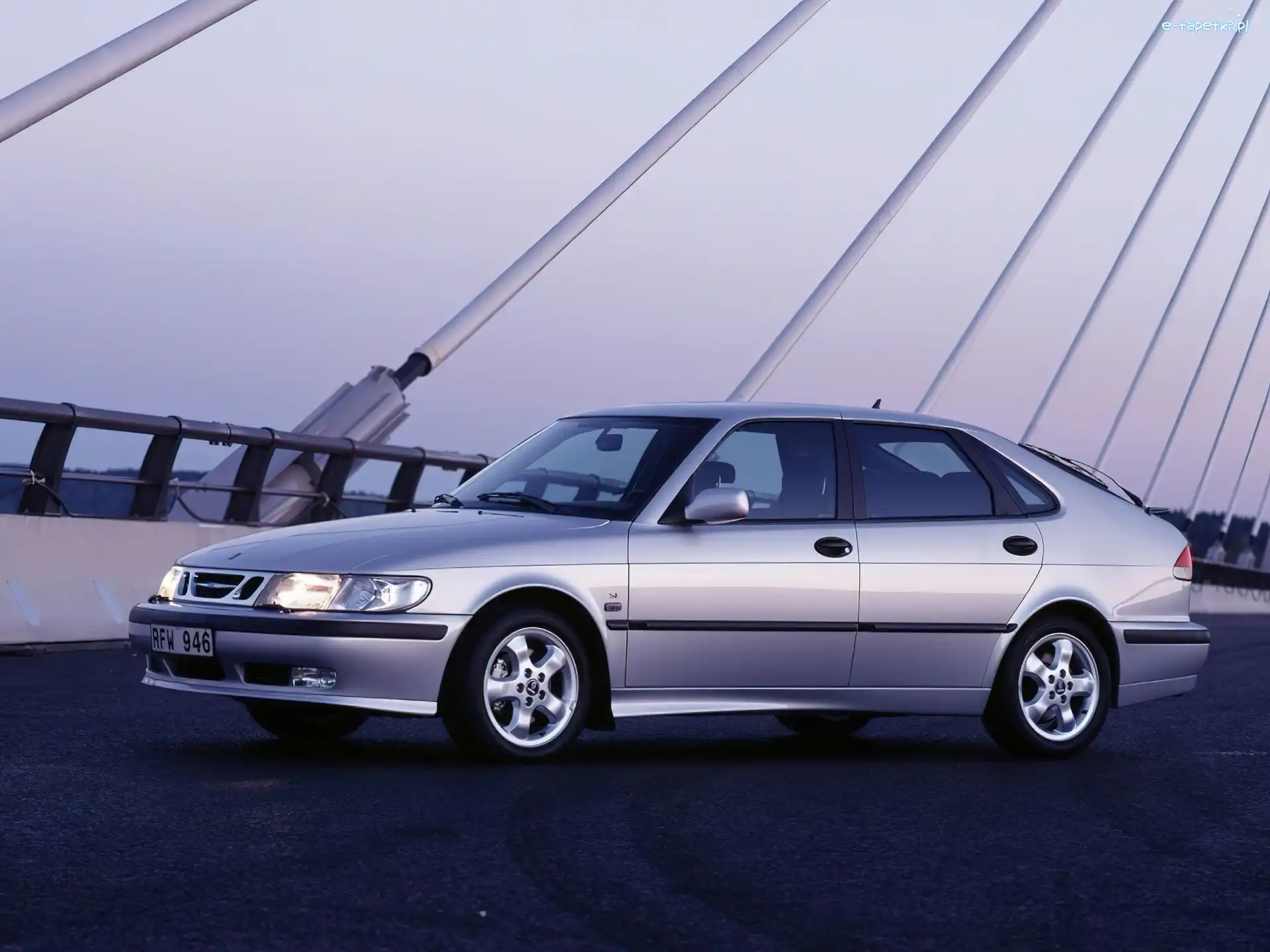 Hatchback, Saab 9-3, Srebrny