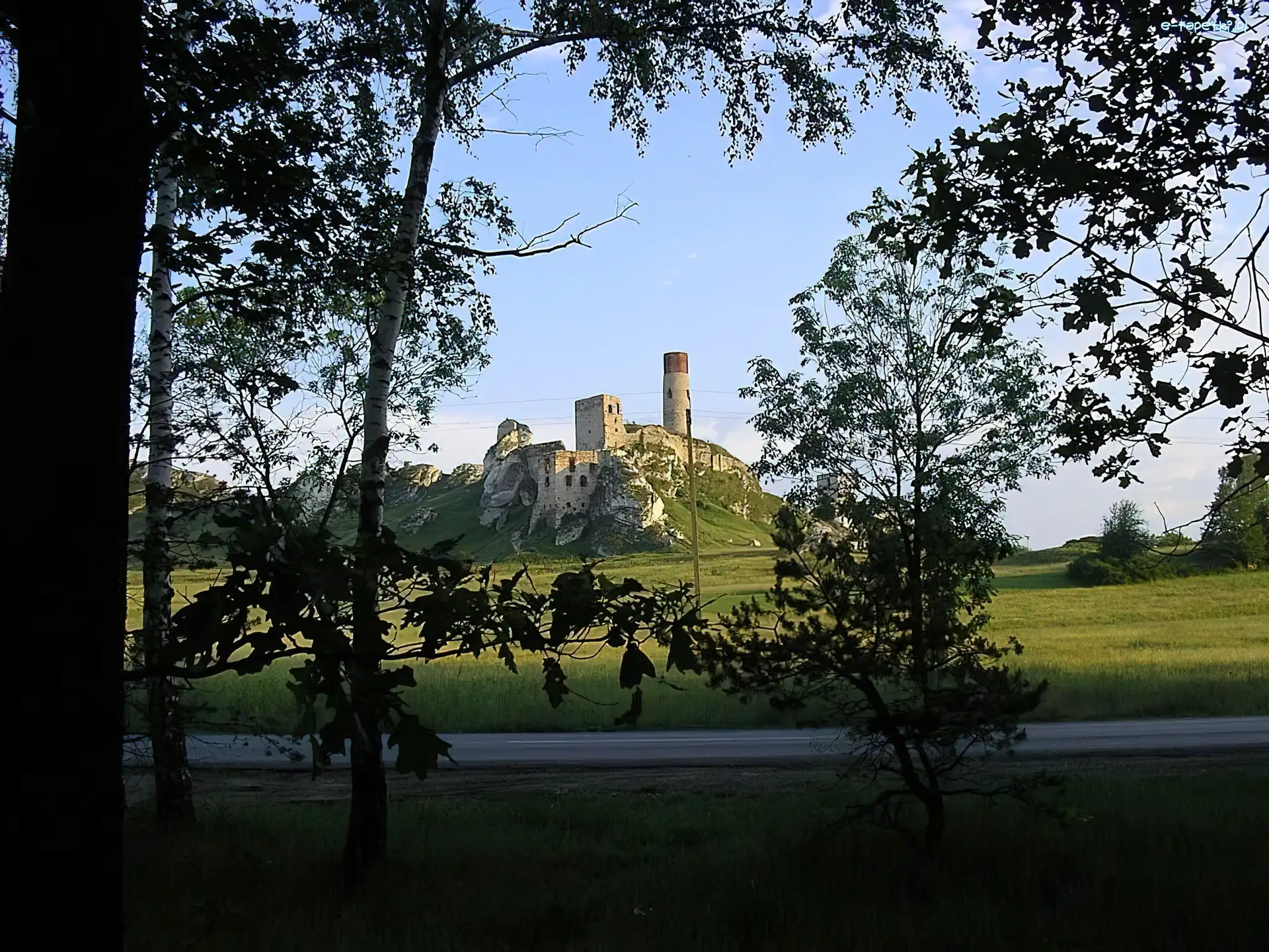 Wzgórze, Zamku, Ruiny