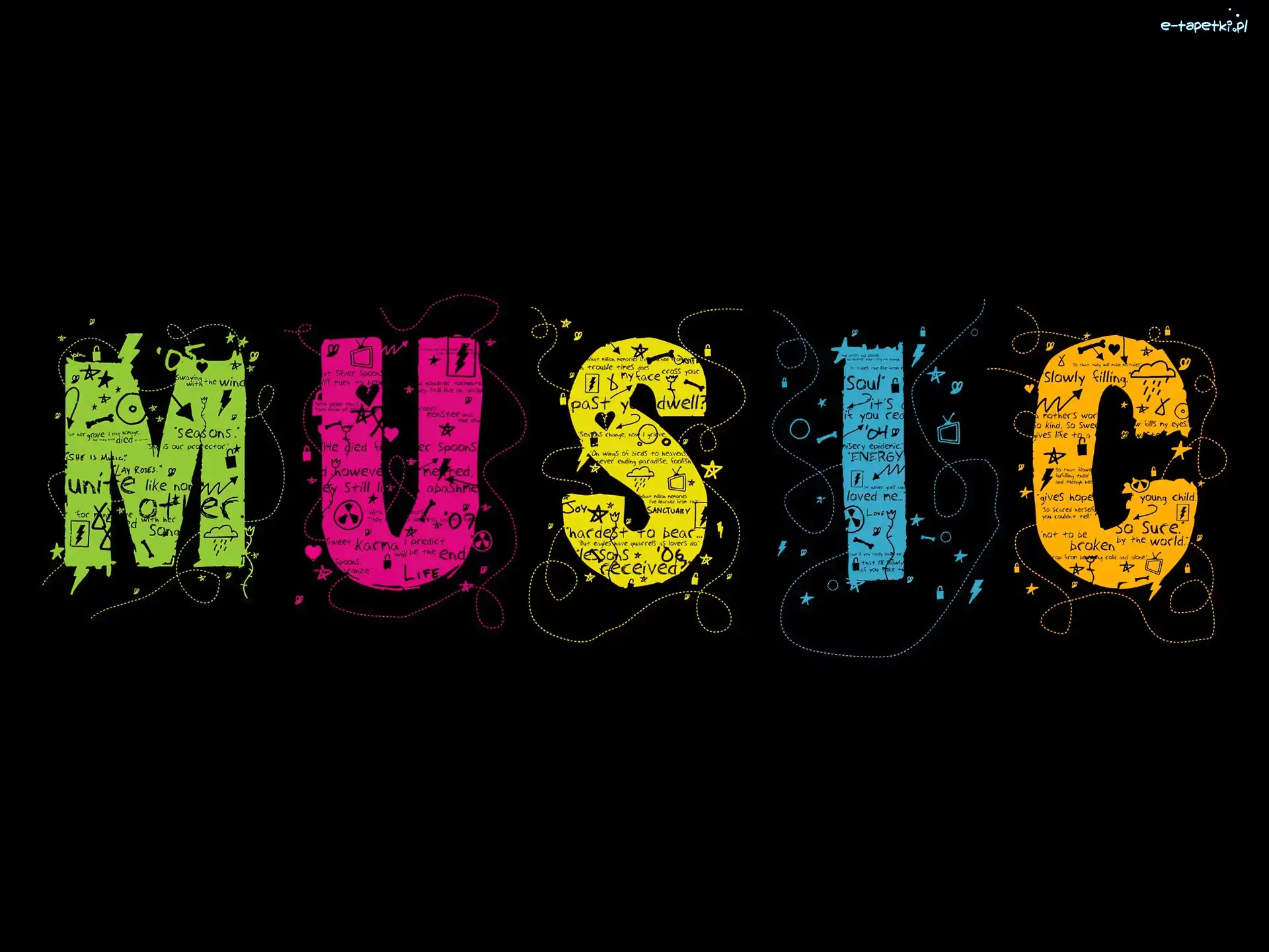 Music, Napis