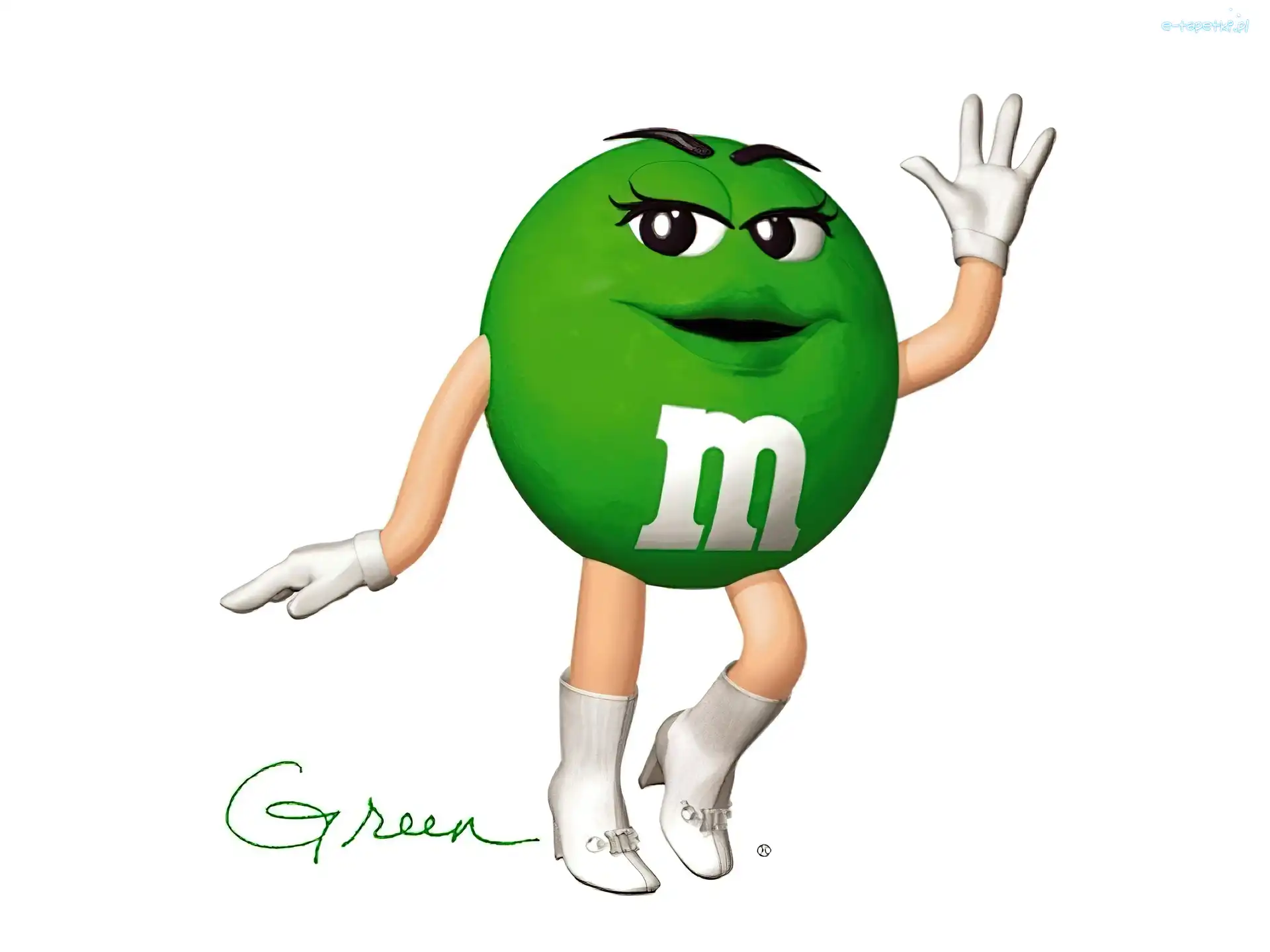 Zielona, M&M, Drażetka, Ręce, Nogi