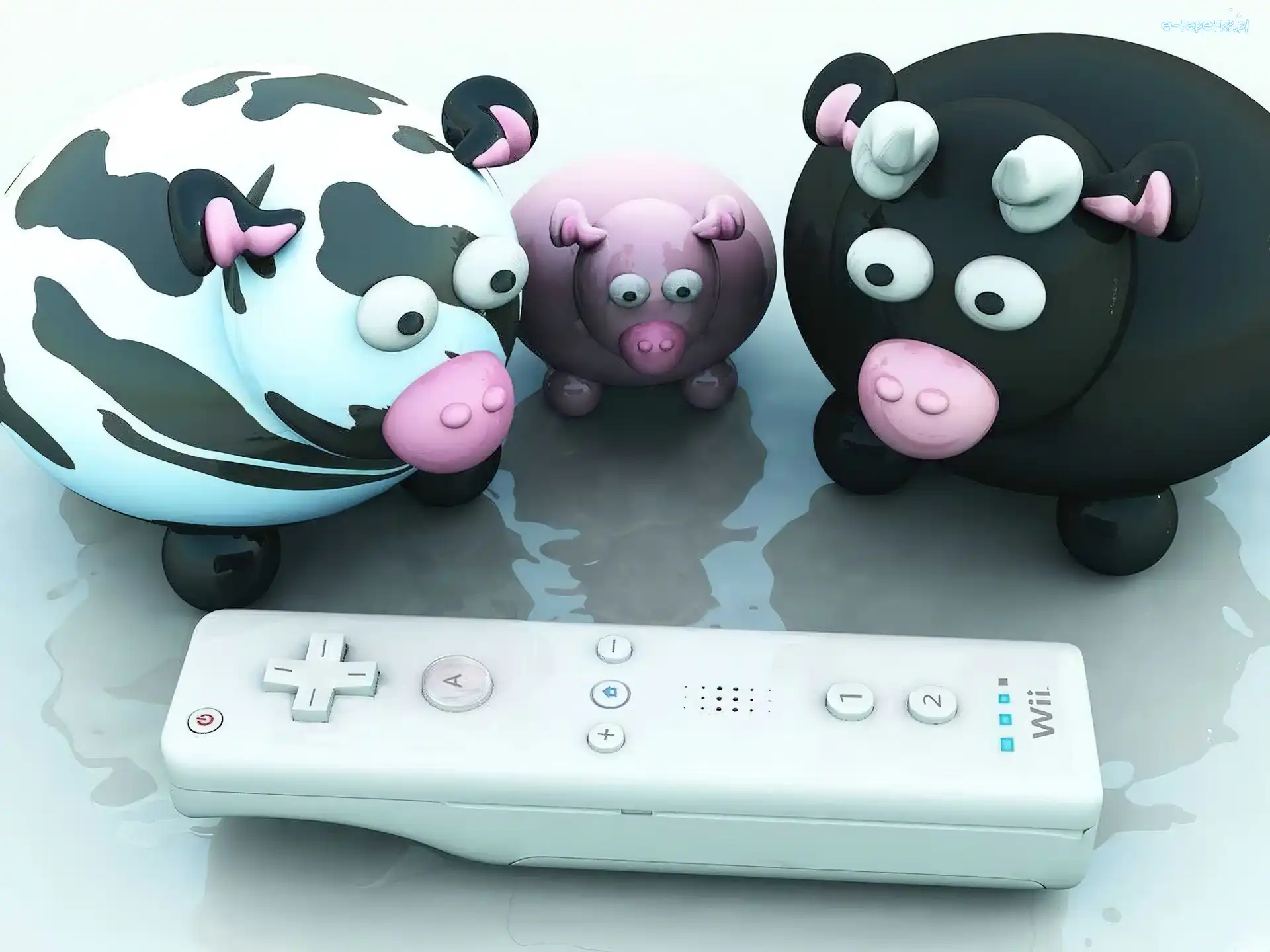 Świnki, Wii, Pilot, Kolorowe
